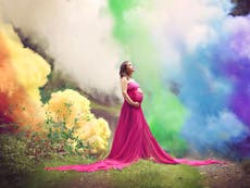 Woman who had six miscarriages celebrates pregnancy with rainbow baby photoshoot