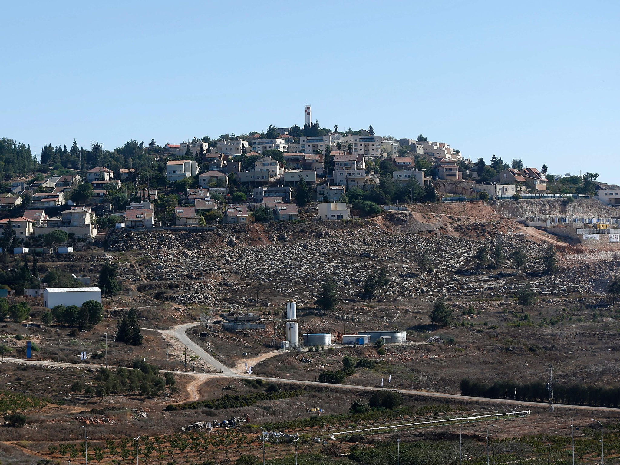 New housing units are being built in the Israeli settlement of Shilo in the Occupied Palestinian Territories