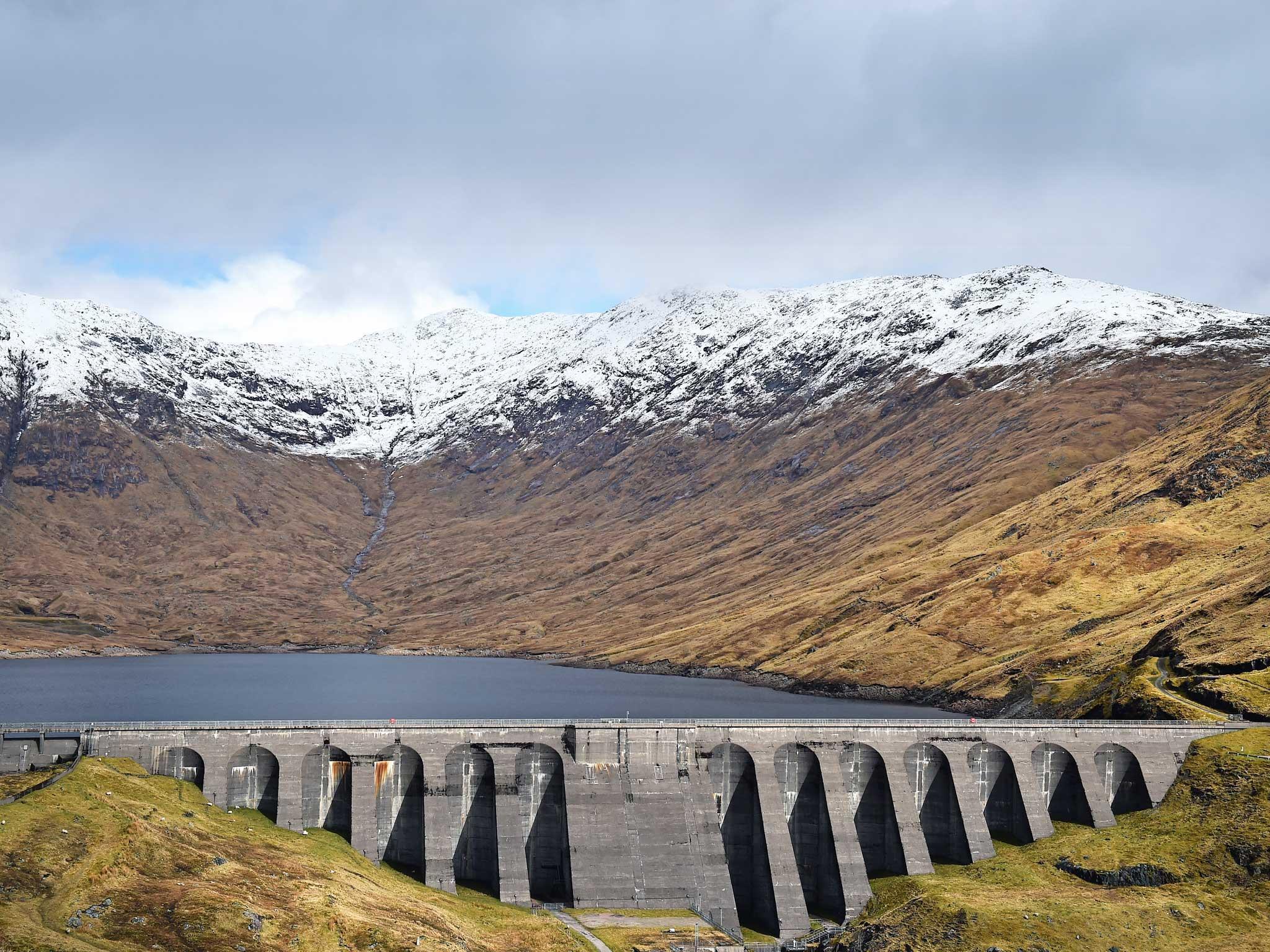 The Cruachan Dam under clearer skies