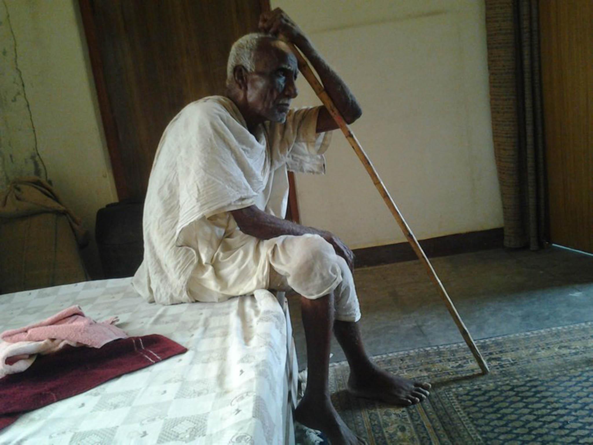 Indian supercentenarian Kallu Yadav,aged 110