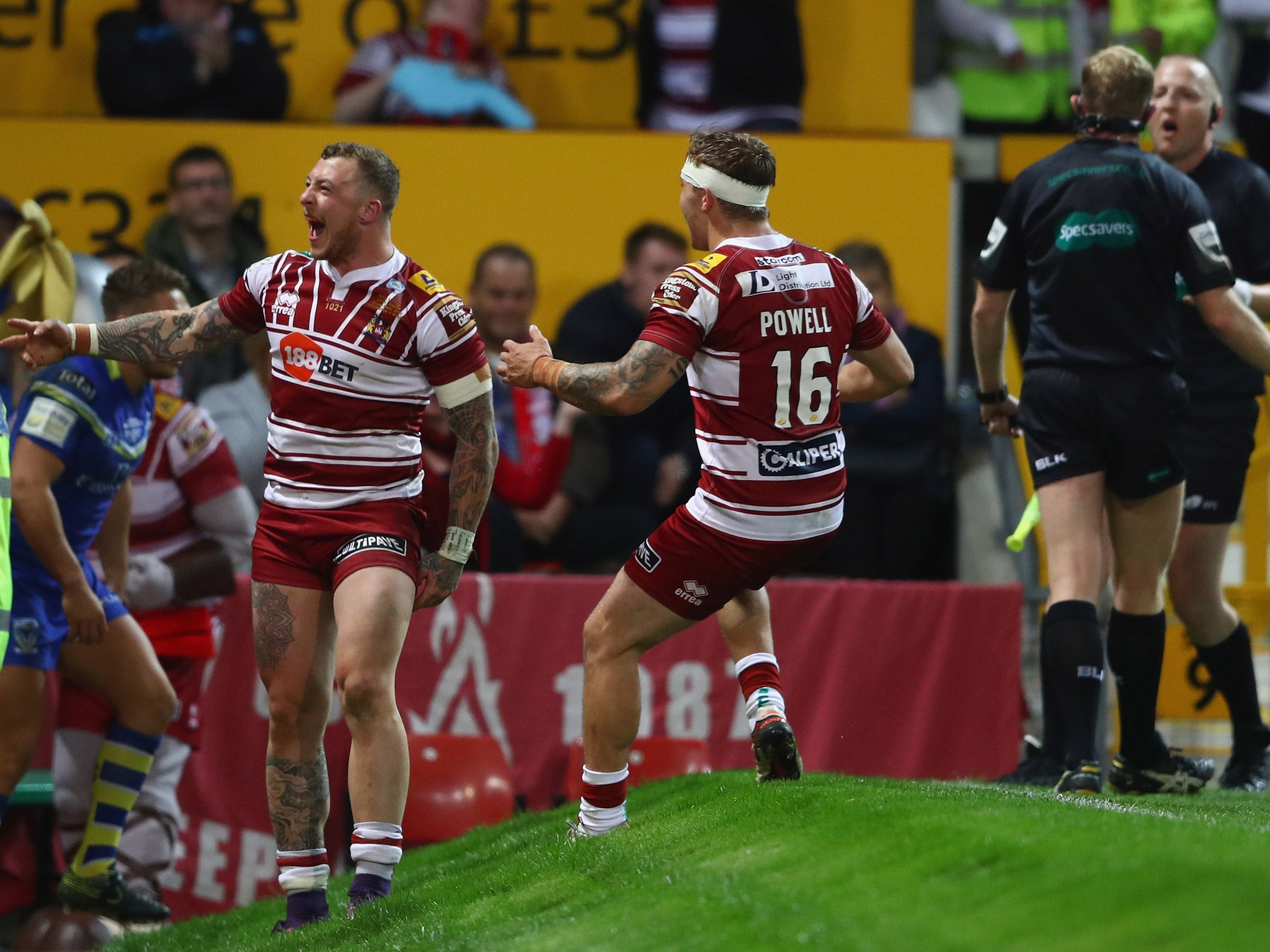 Josh Charnley scored on his final appearance in rugby league