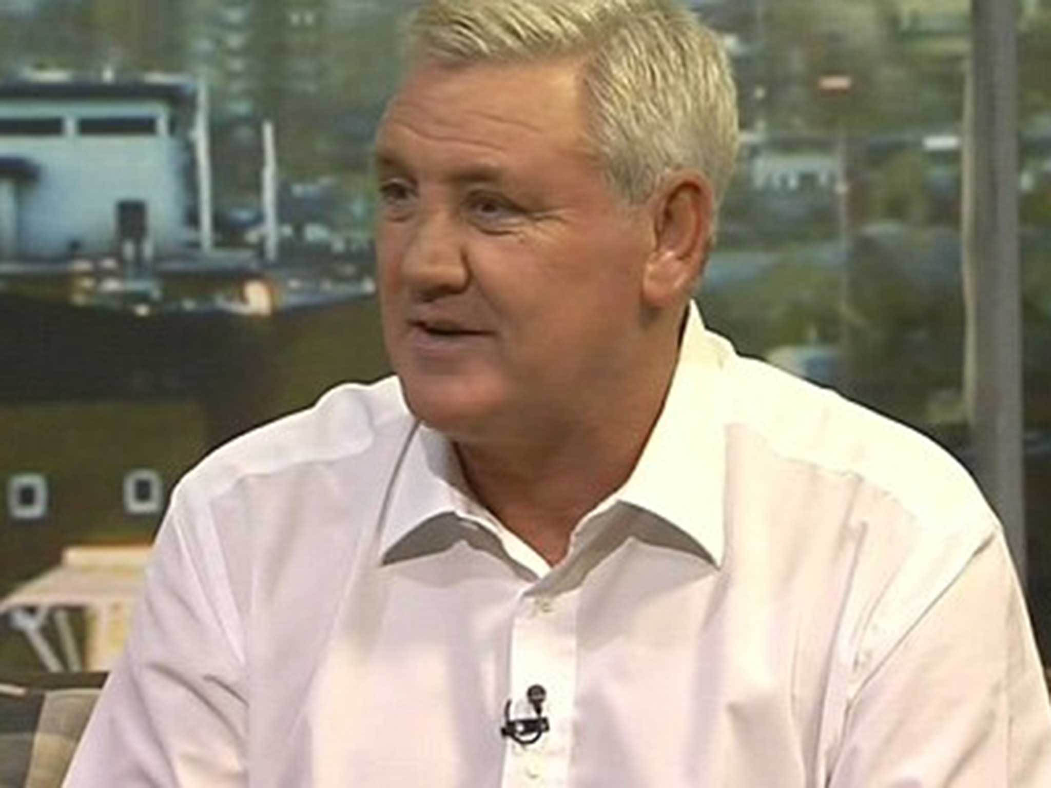 Steve Bruce looked refreshed after a few months out of management