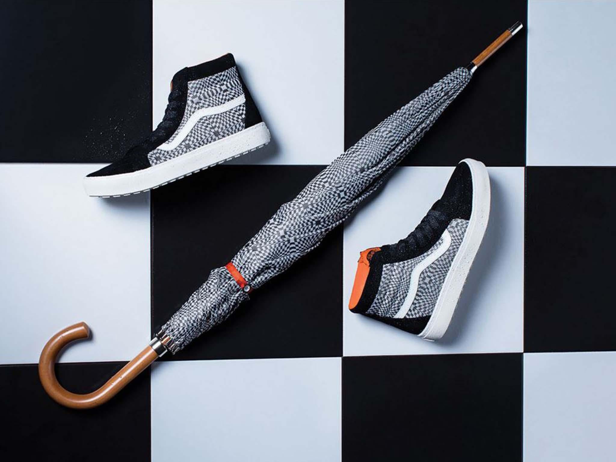 Vans x London Undercover optical checkerboard design