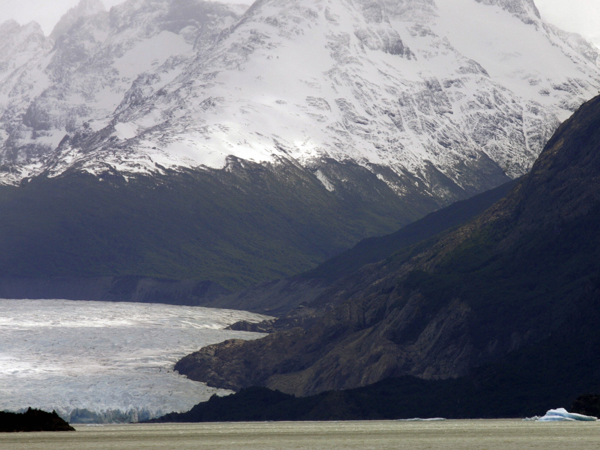 The Lago Grey glacier in Patagonia, Chile