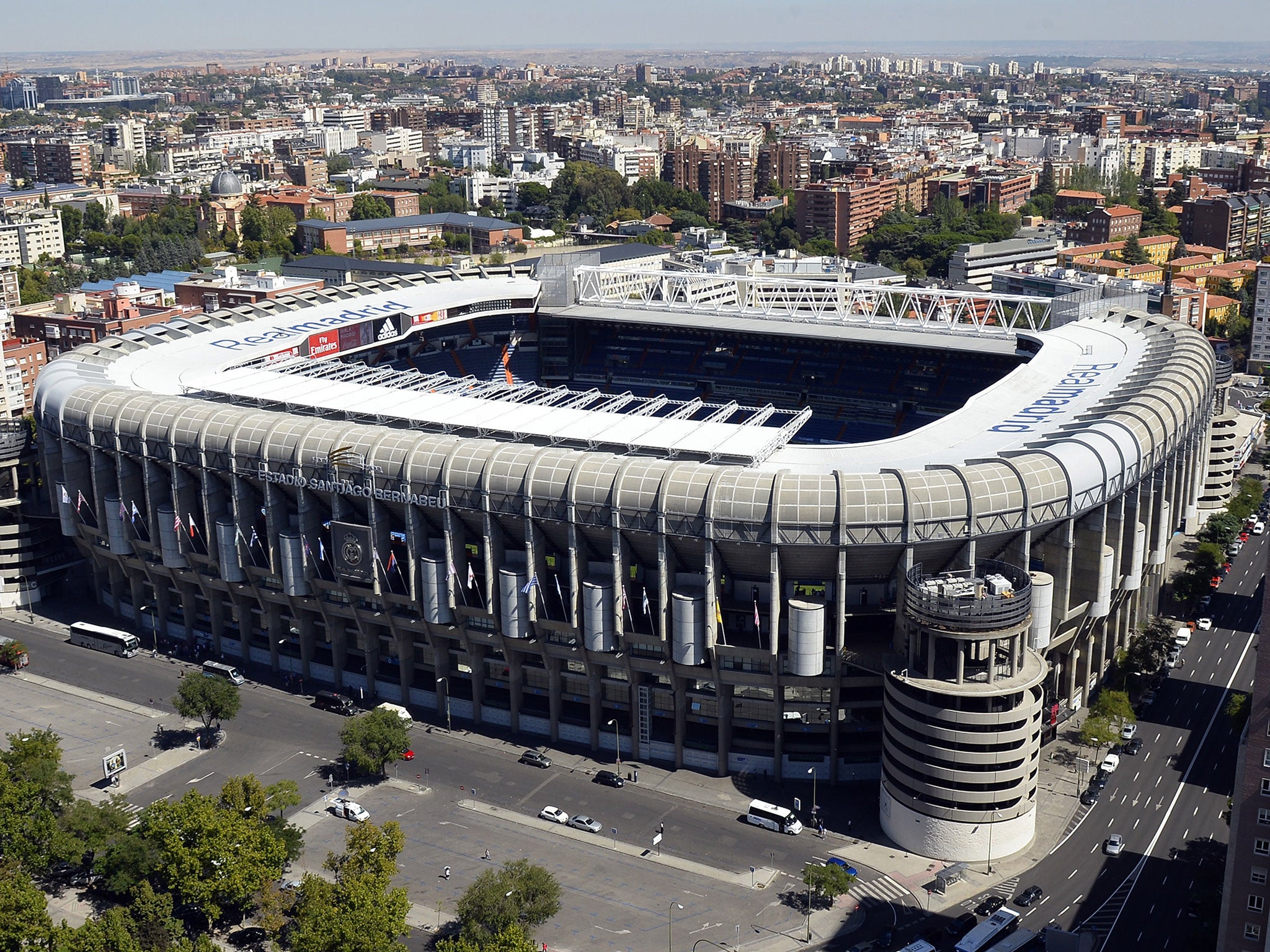 The new facade will cover the ground's four towers