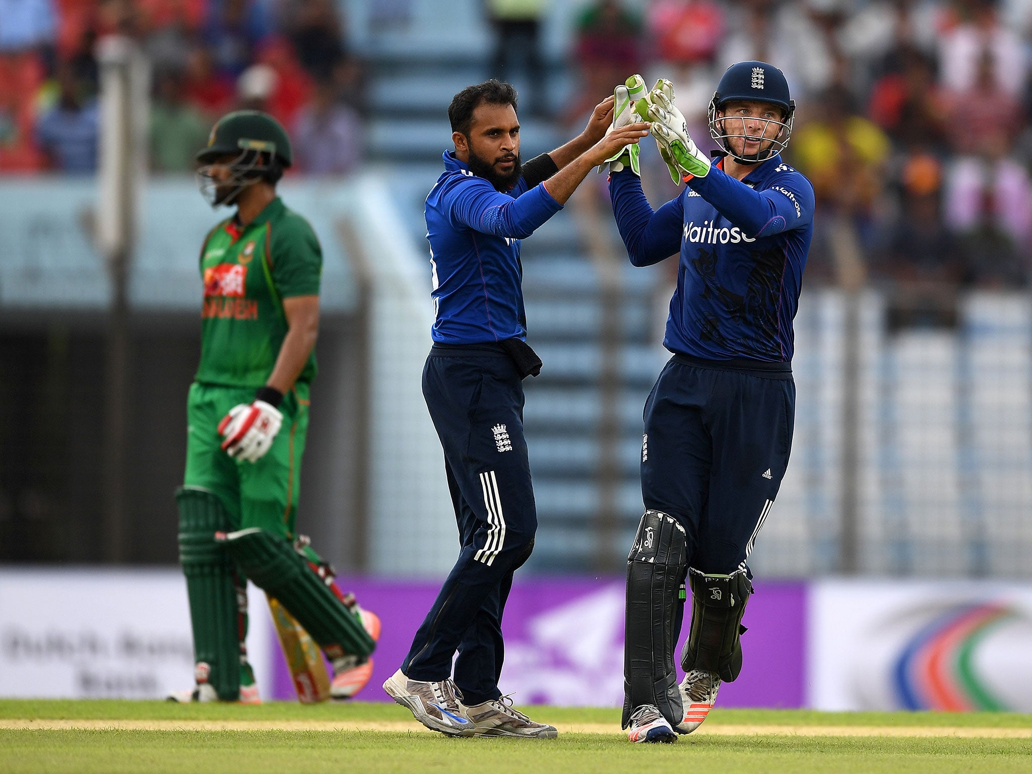 Adil Rashid claimed four for 43 - his best one-day international figures of his career