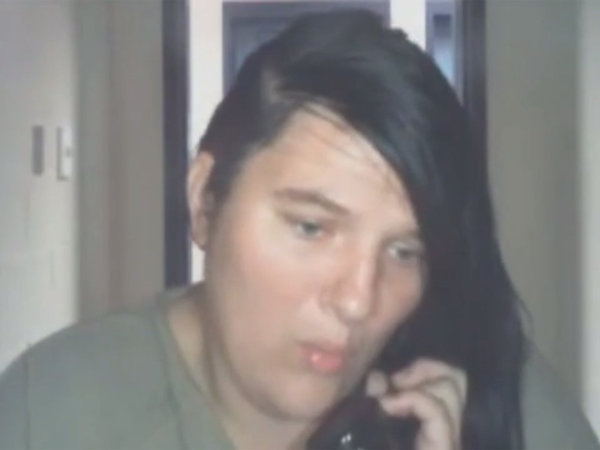 Amber Pastzor conducted the interview via video chat from jail