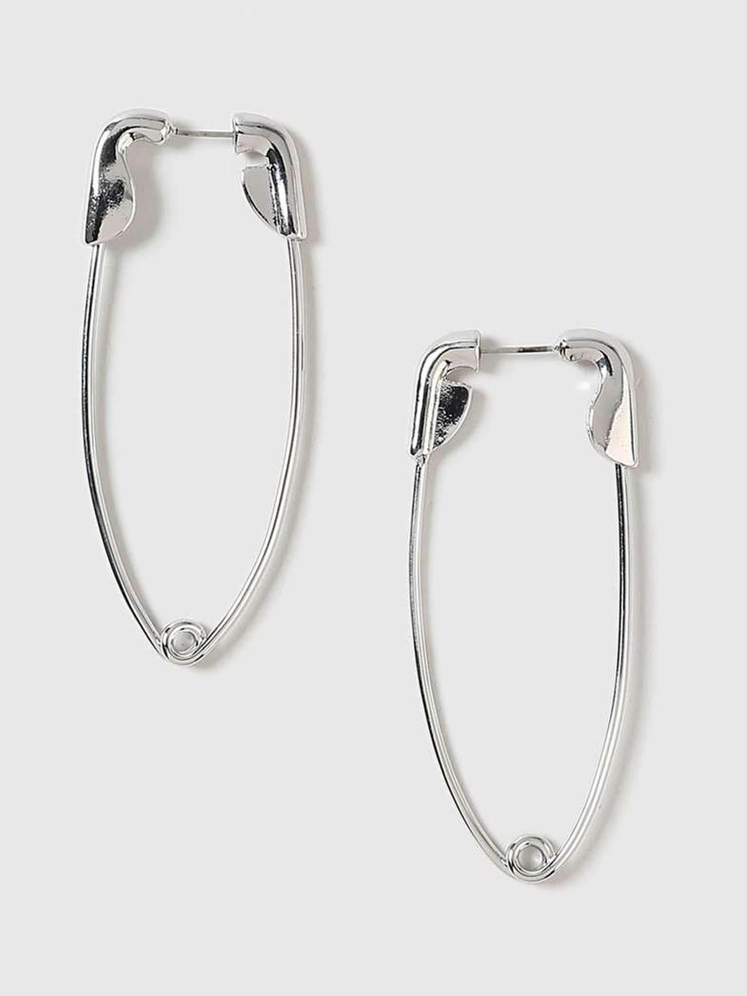 Large Safety Pin Earrings, £9, topshop.com