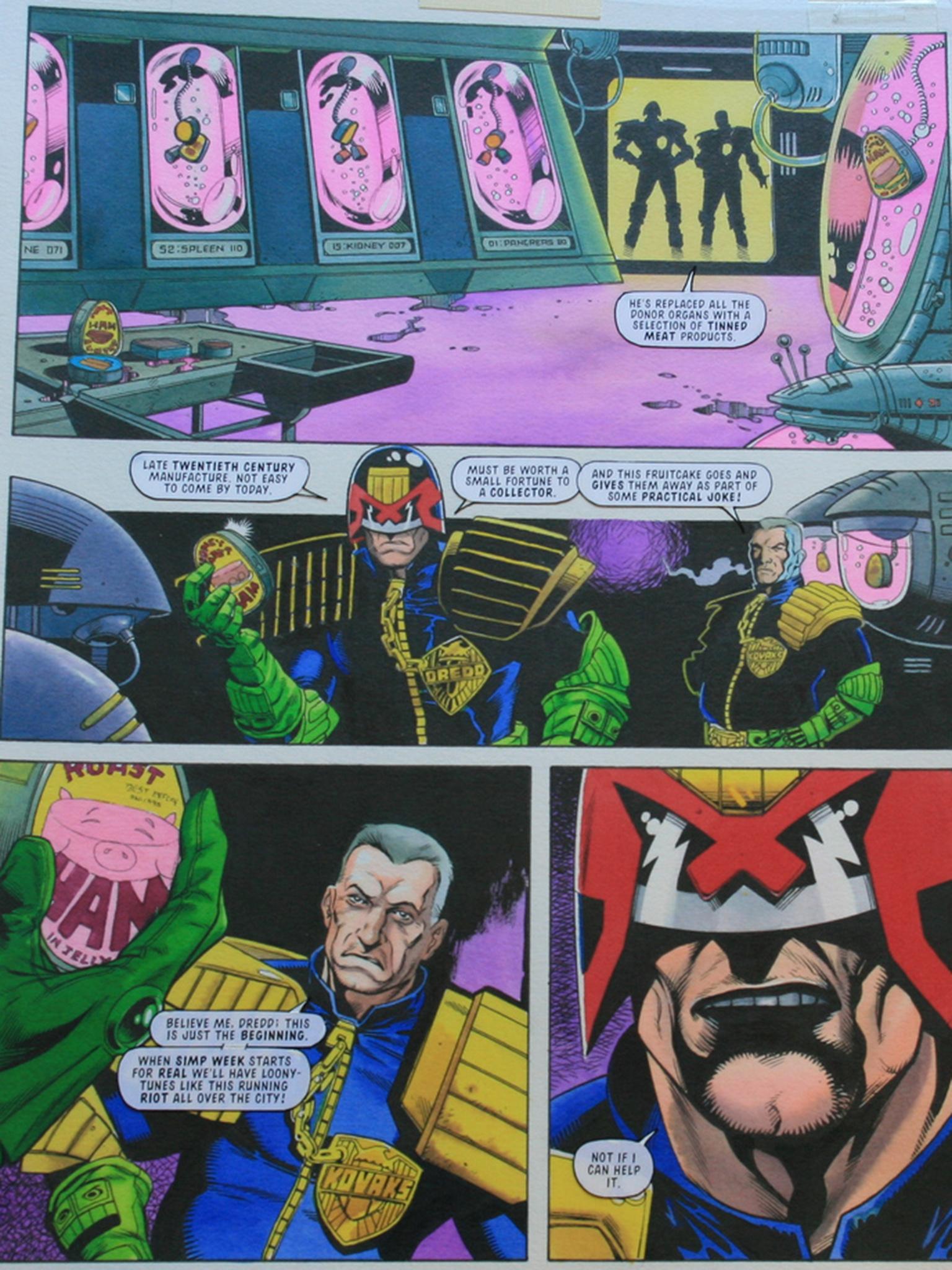 &#13;
Judge Dredd has starred in 2000 AD since 1977 &#13;