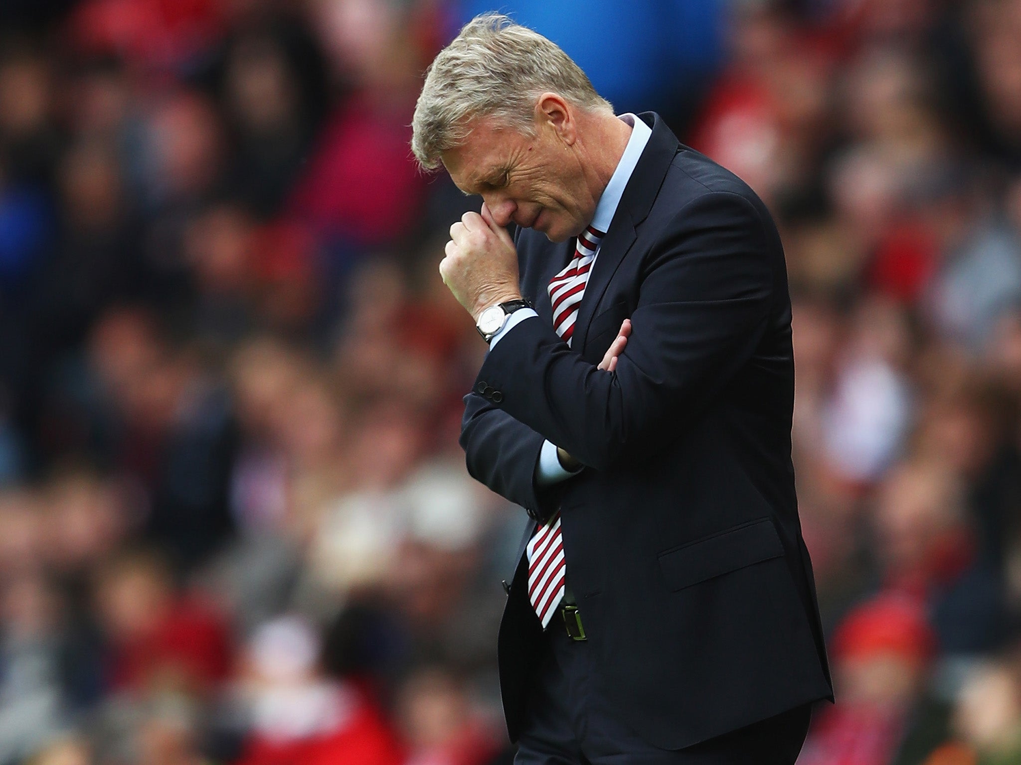 
Moyes has lost six of his eight league games this season 