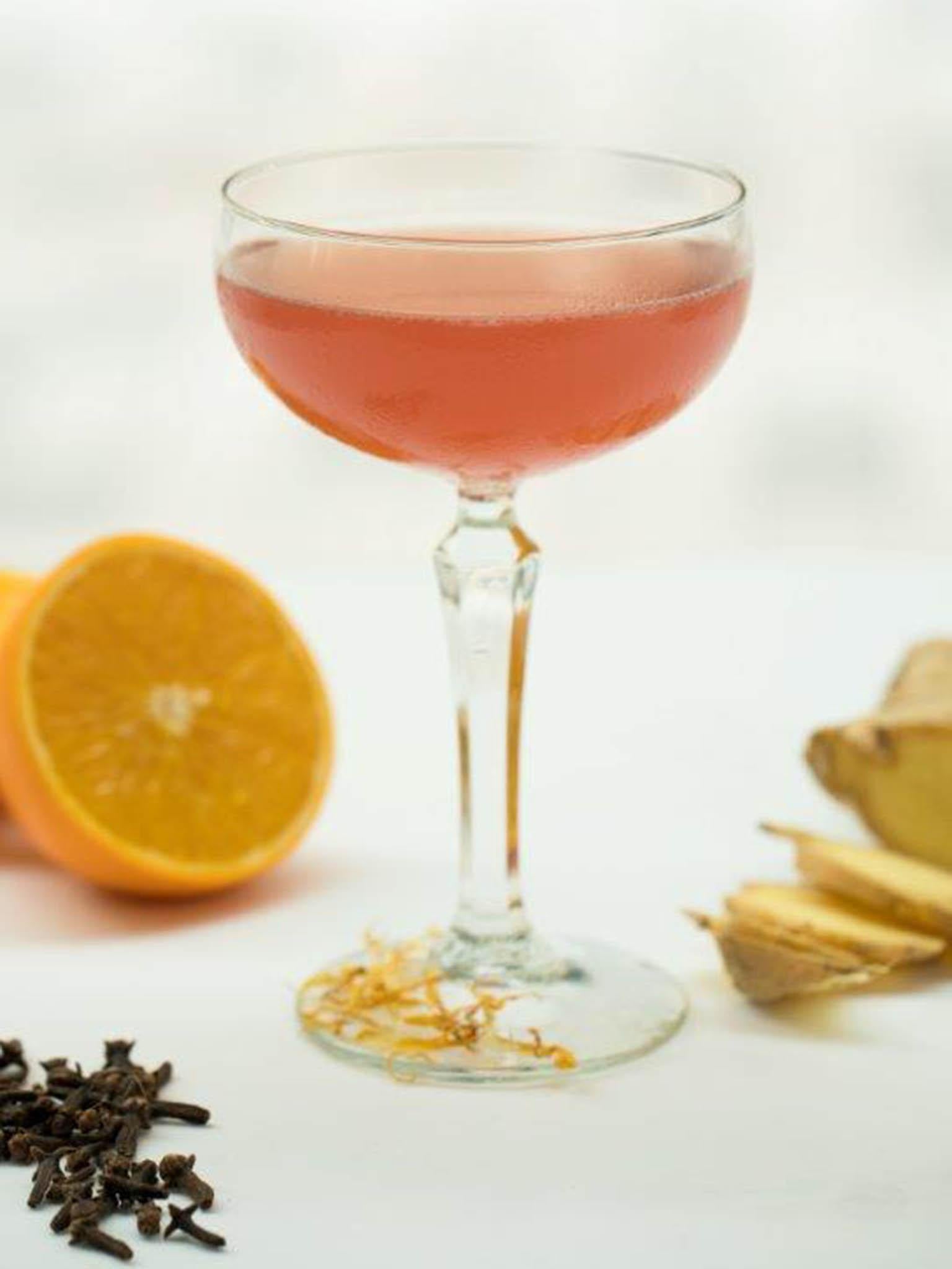 Spiced with cranberry the Ruby’s cosmo is both fruity and bitter