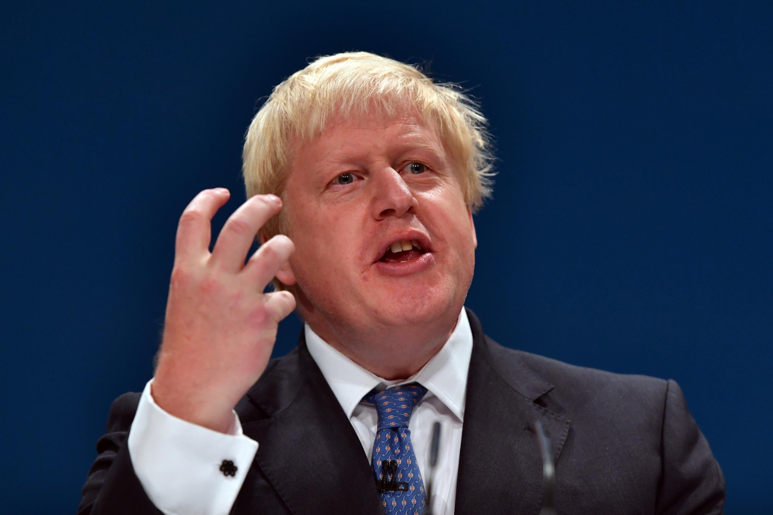 Foreign Secretary Boris Johnson