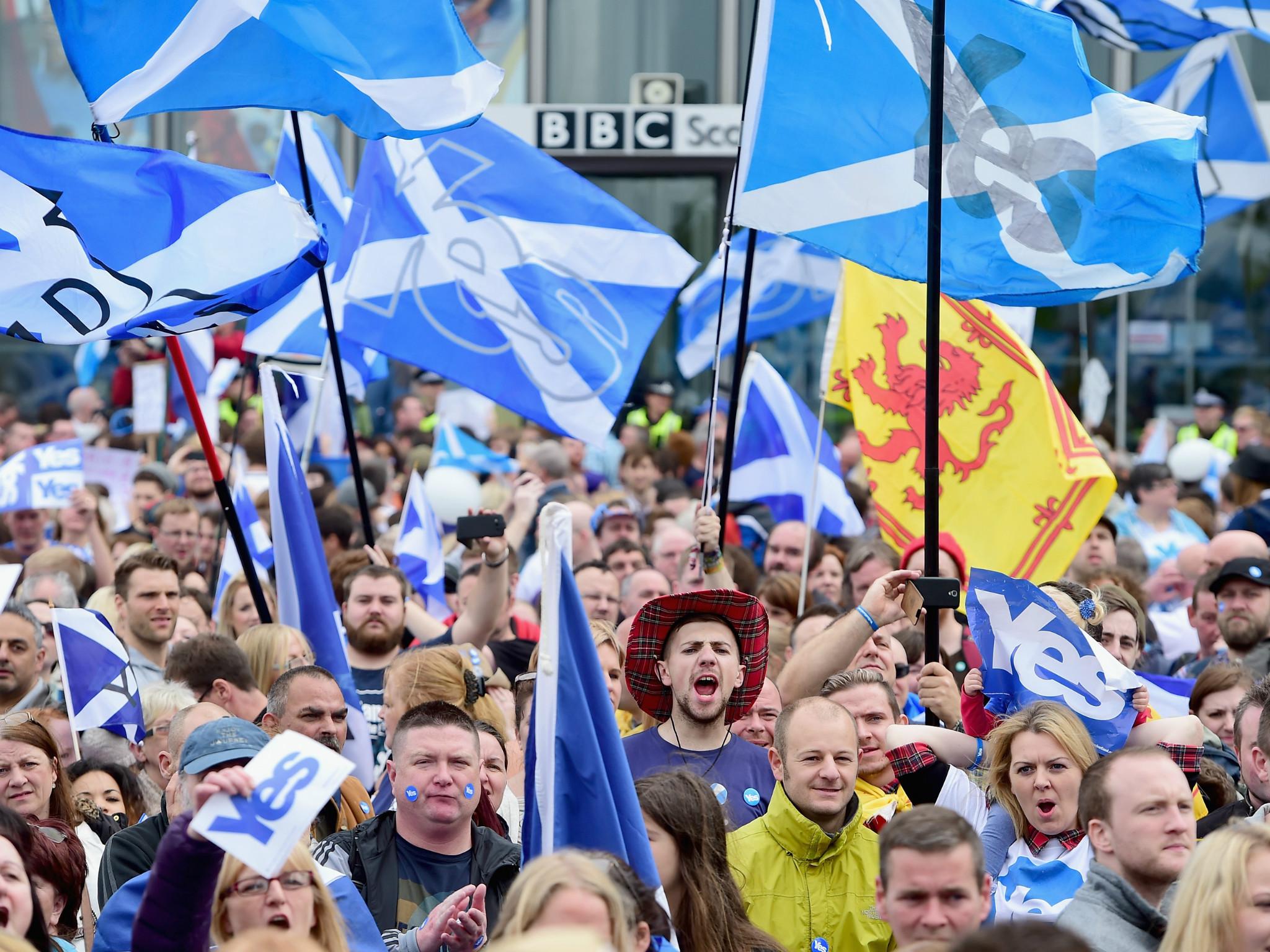 The Yes vote for Scottish independence lost the 2014 referendum by 44 per cent to 55 per cent