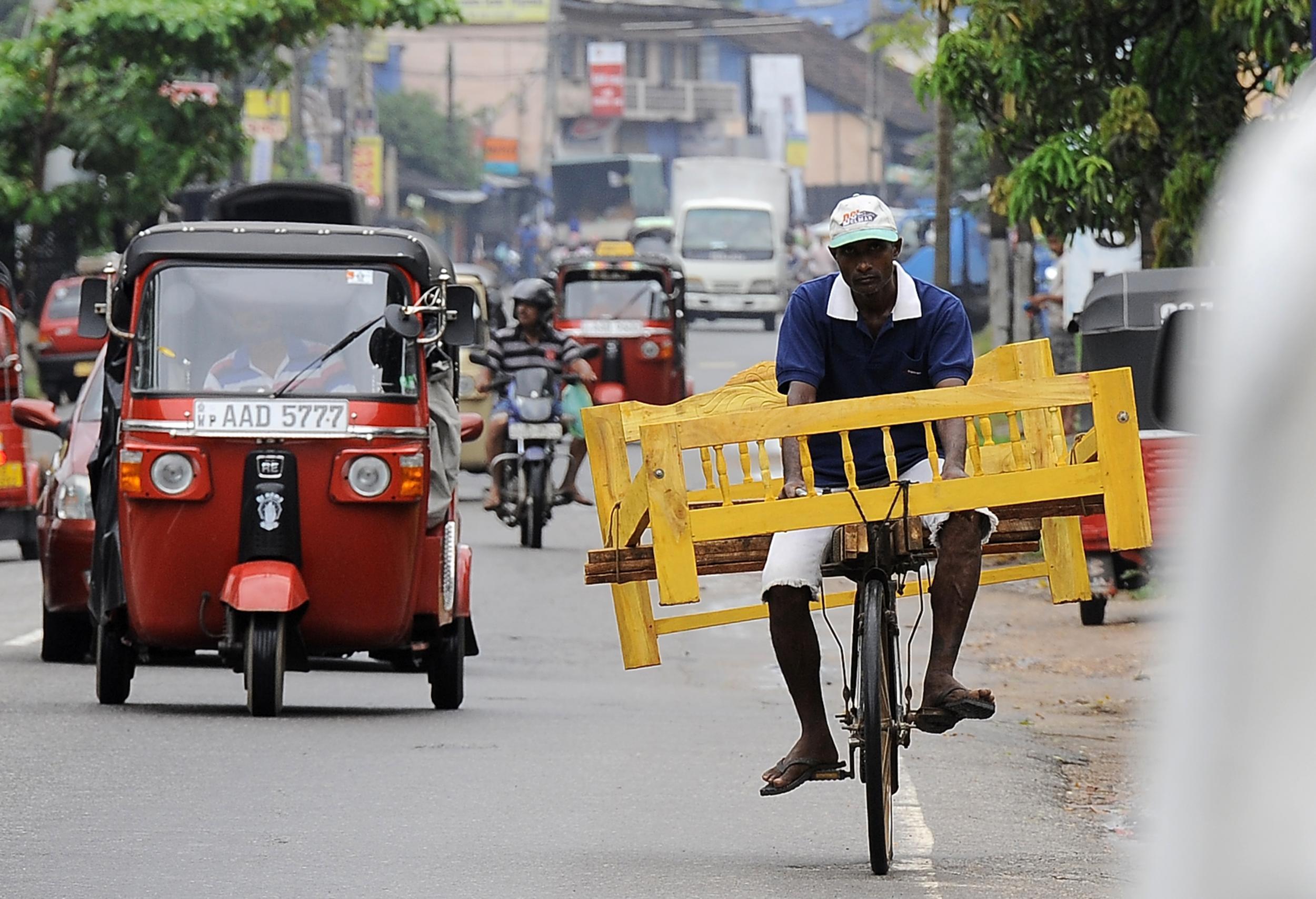 Tuk-tuks are the easiest and cheapest way to get around in Colombo