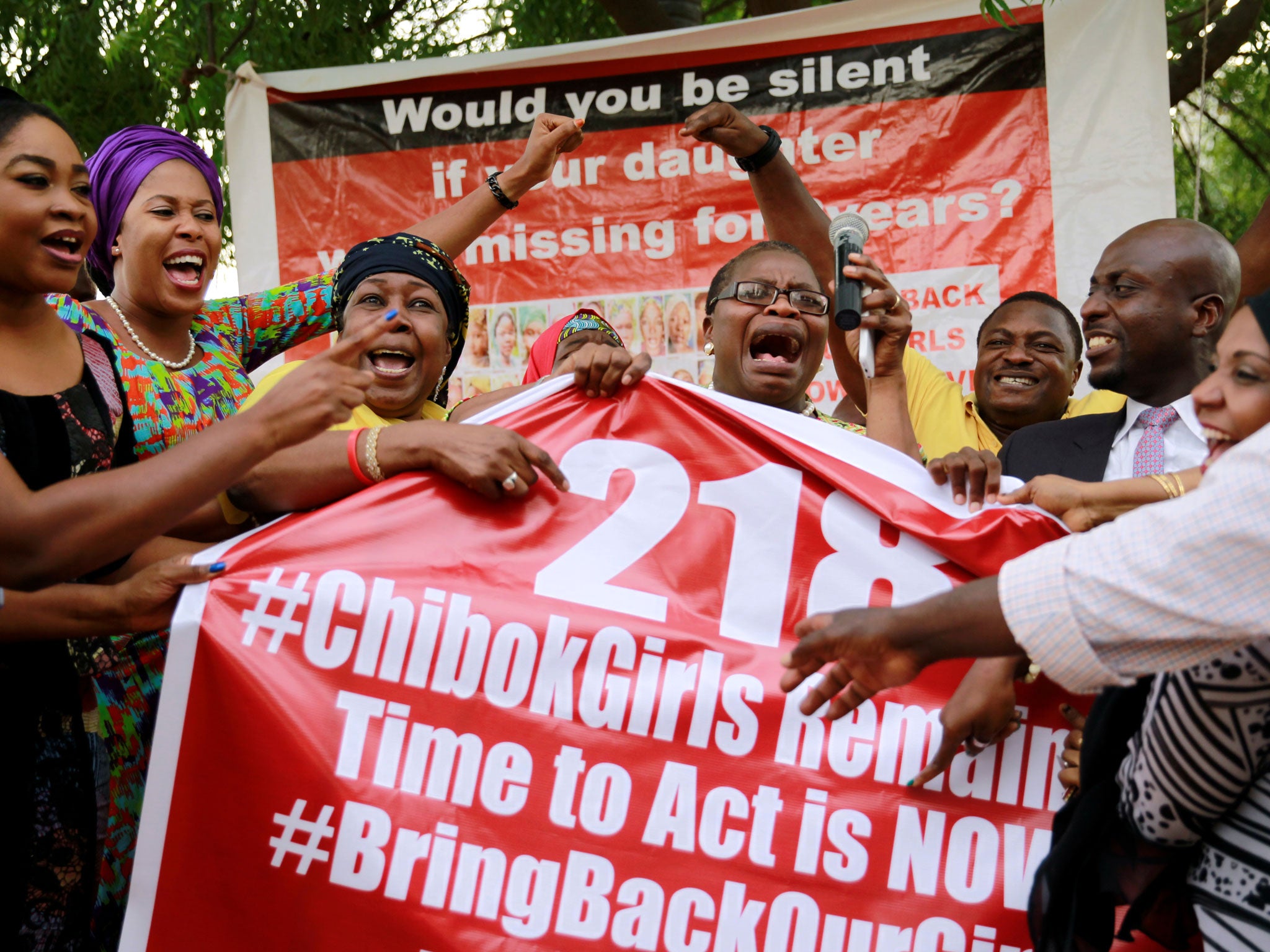 Campaigners have repeatedly called for Nigeria's government to bring back the missing girls