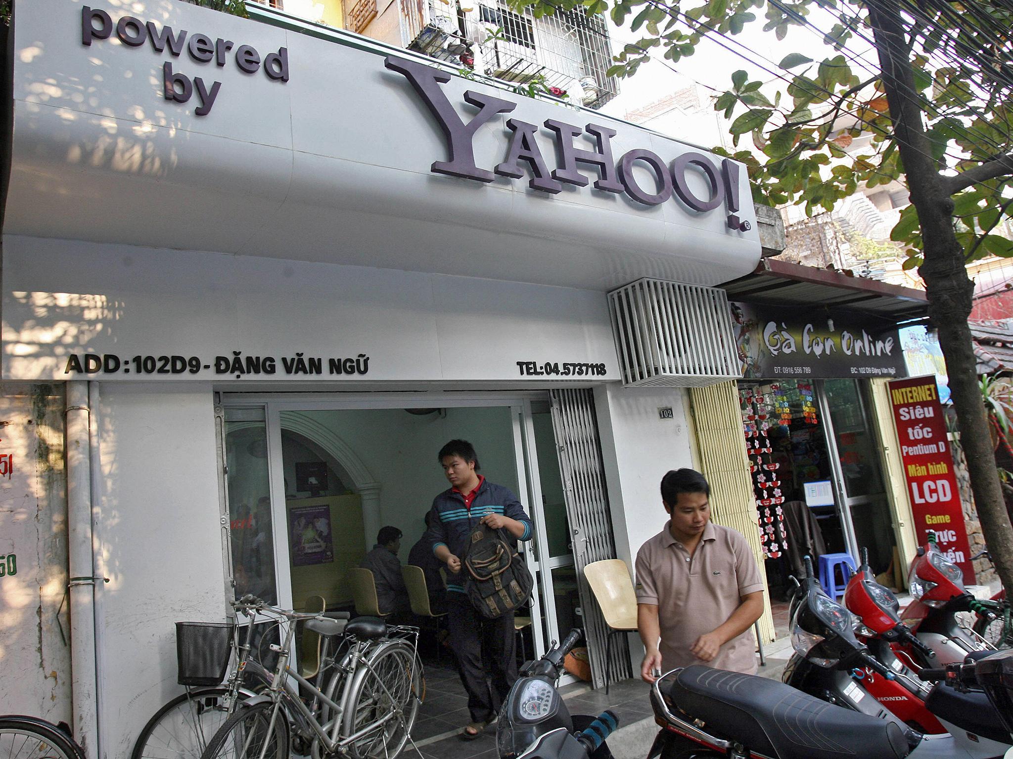 An internet cafe in Hanoi, in 2007. Ten years after the technology went live in Vietnam