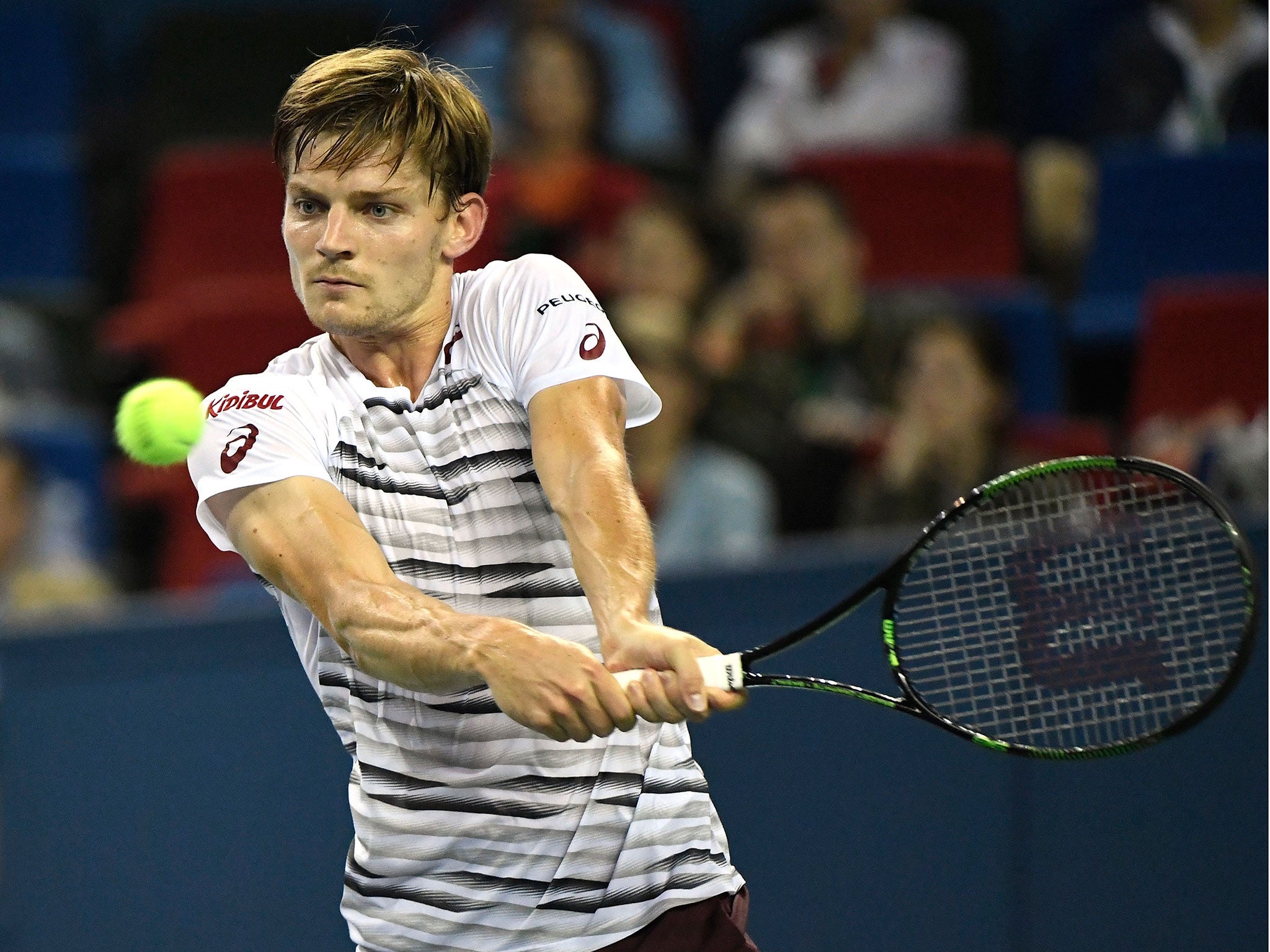 &#13;
David Goffin struggled to match Murray for intensity and power &#13;