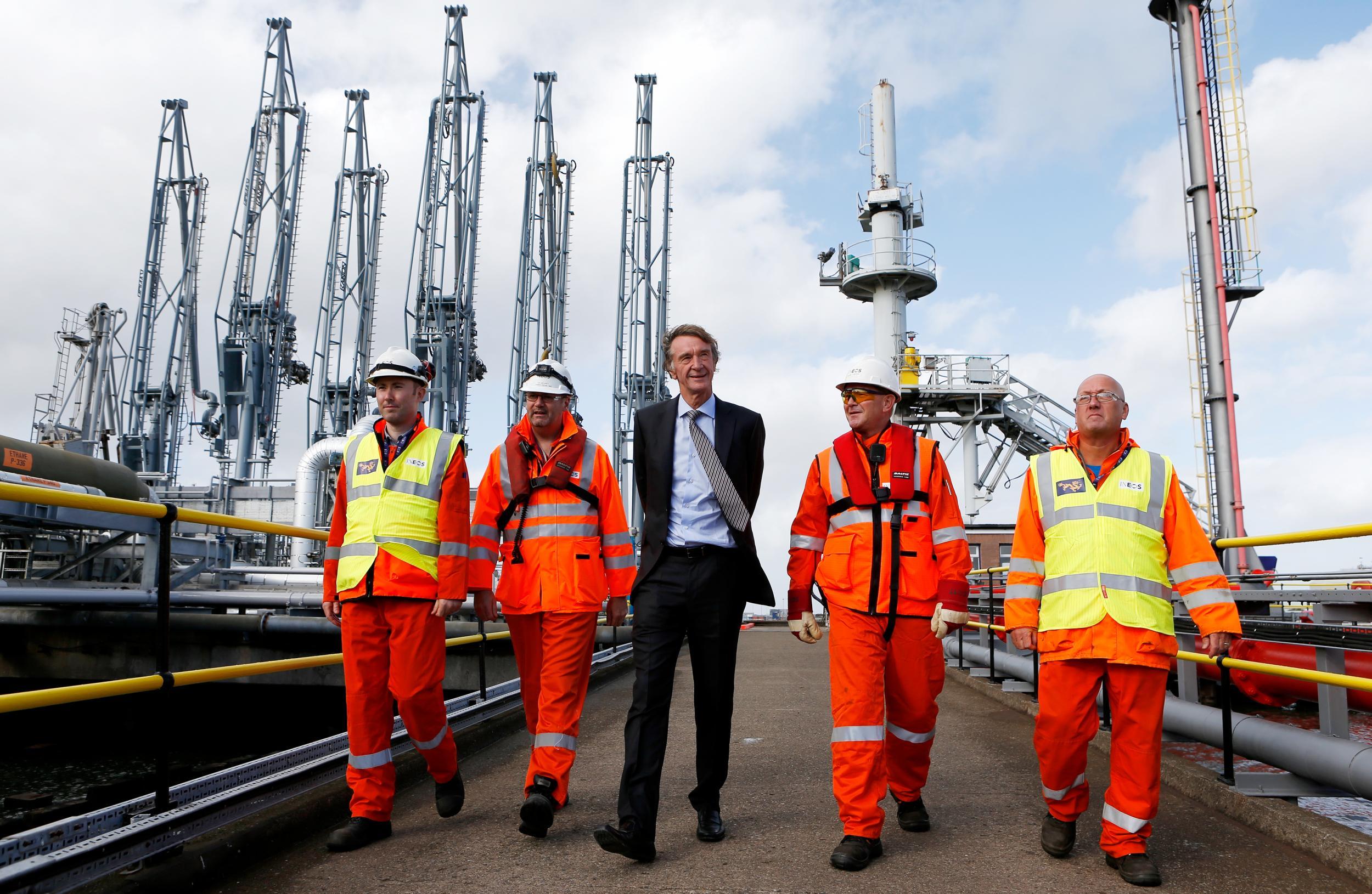 Shale gas from the US is being imported into a specially built facility at the Grangemouth oil and gas terminal in Scotland