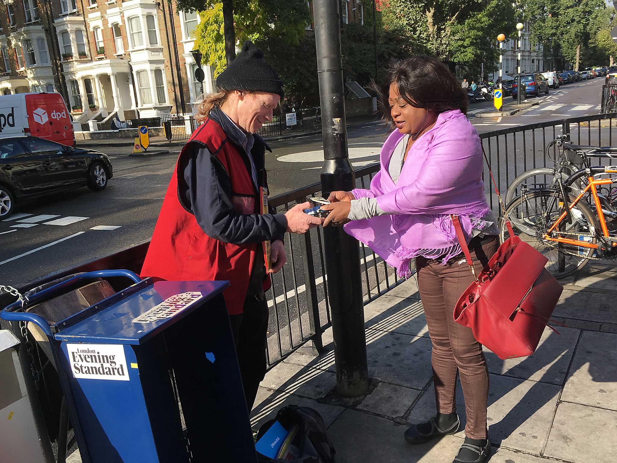 Faith Cole, a nurse who runs a vitamin injection clinic gives Chris cigarettes and money