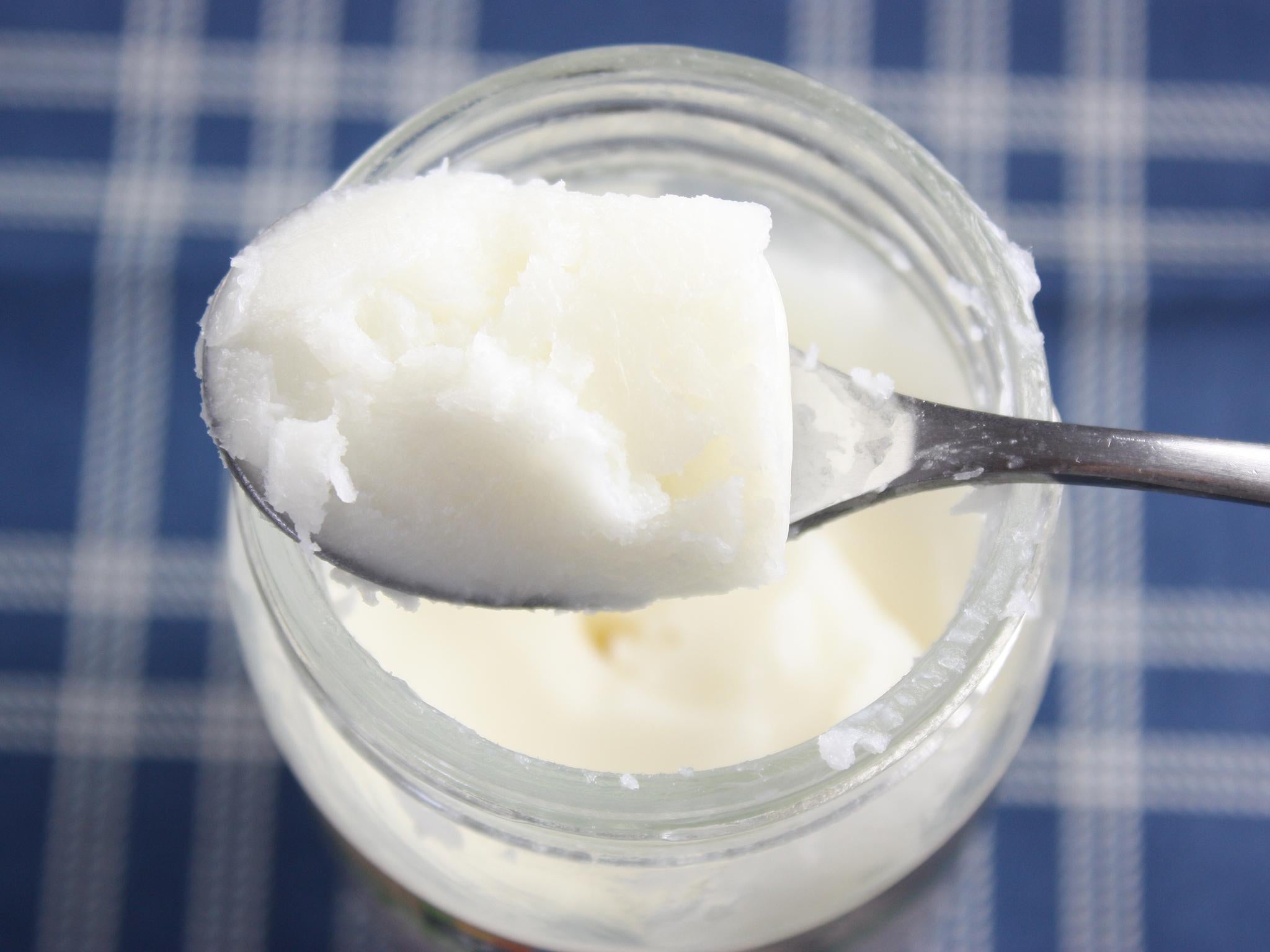 Coconut oil is being used to replace oil