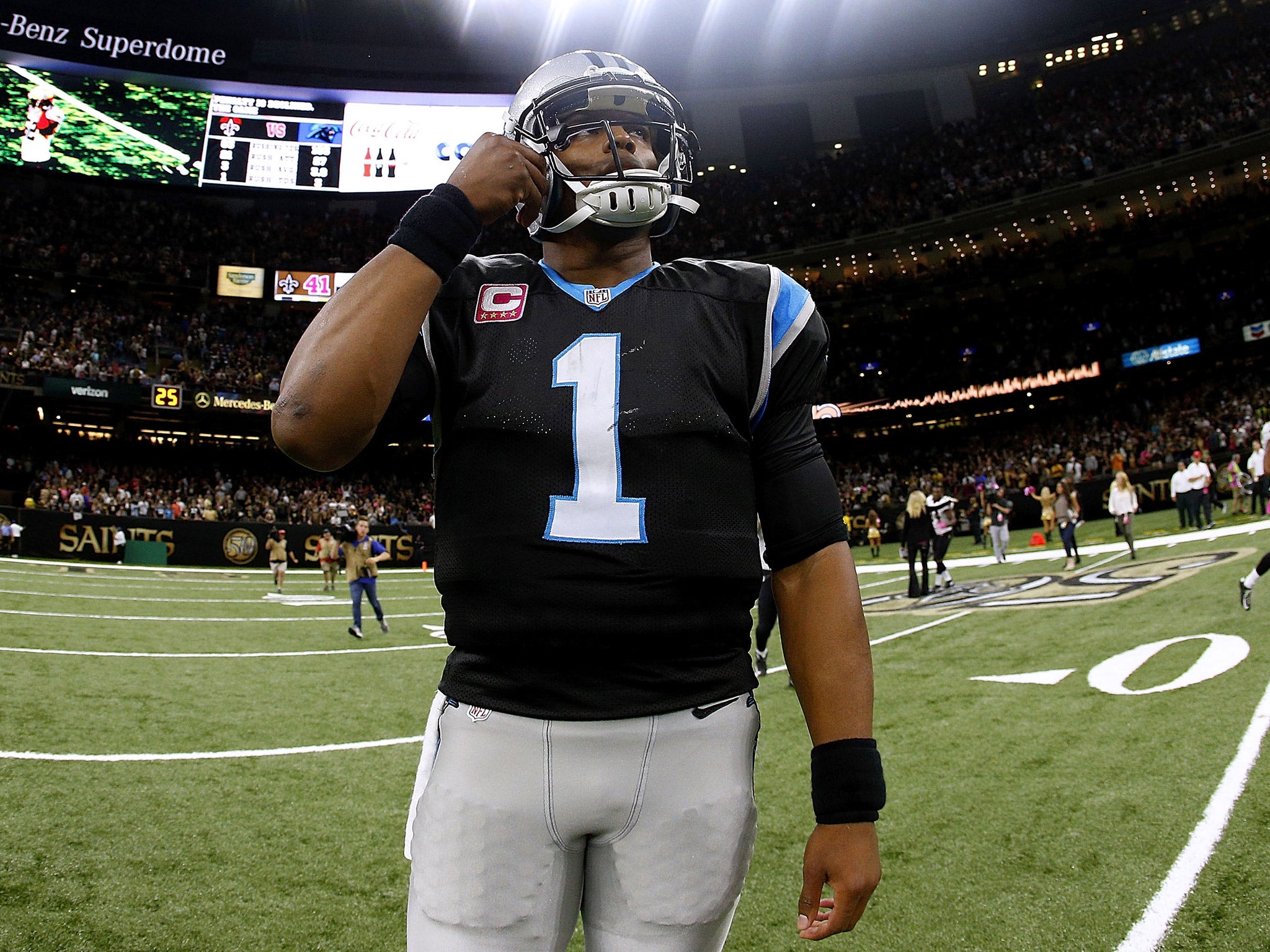 Cam Newton saw his Carolina Panthers slip to a fifth loss in six matches