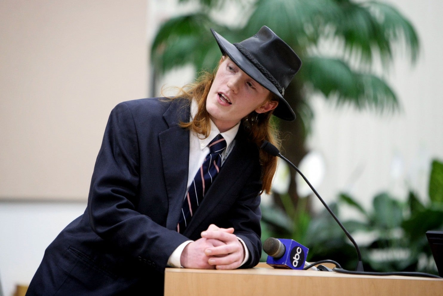 Derek Black speaks shortly after his election to the Republican Party’s executive committee in Palm Beach County, Fla.