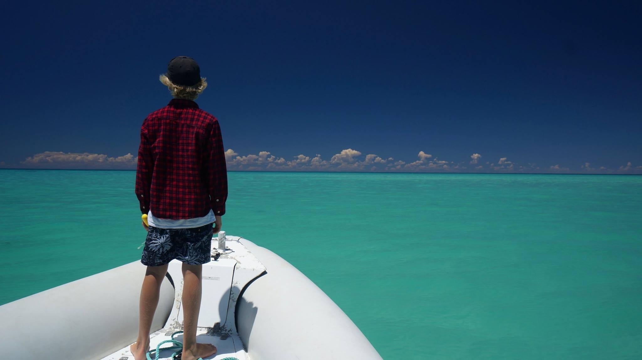 &#13;
Taking a boat out into Shark Bay &#13;