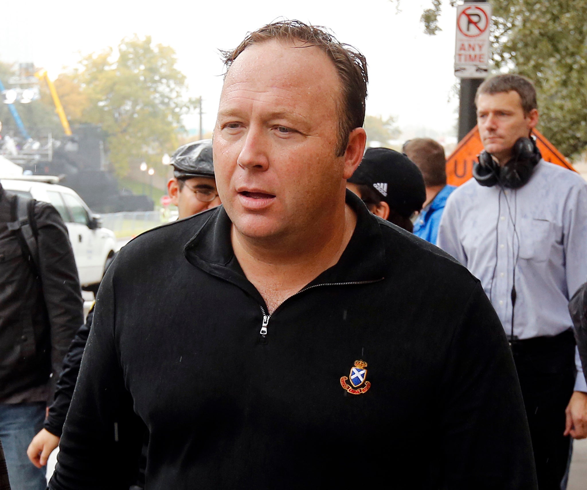 Alex Jones, 42, is a radio host and leading US conspiracy theorist