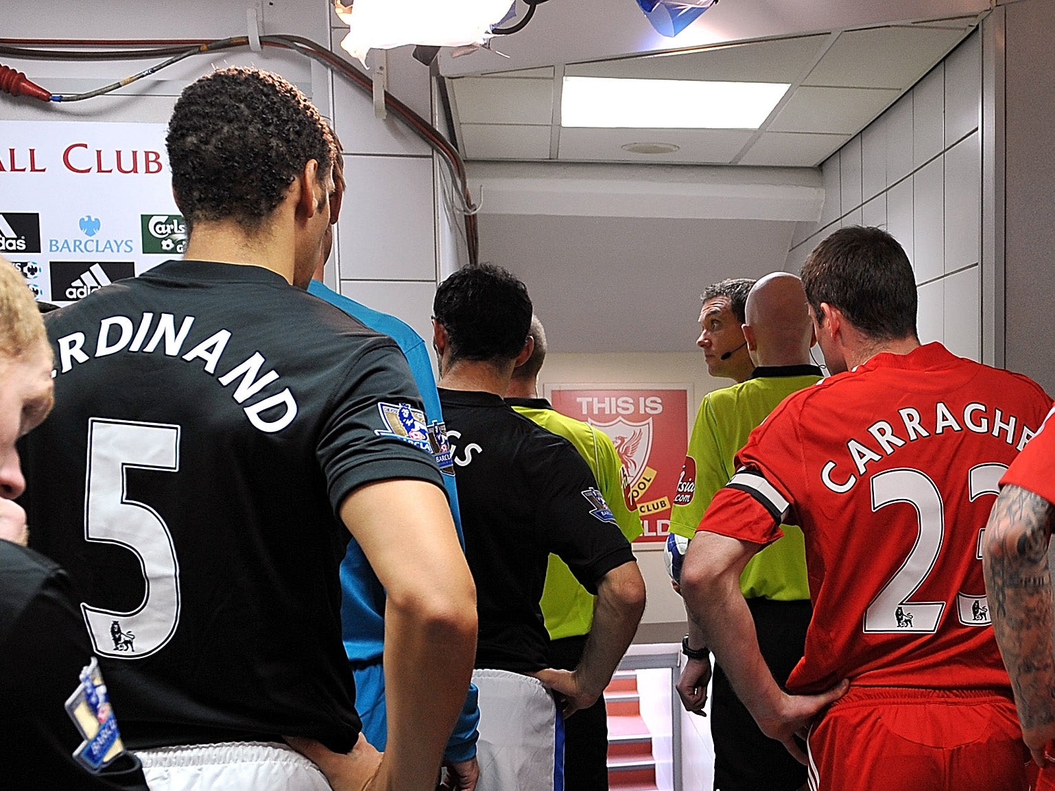 Ferdinand and Carragher lined up against each other on multiple occasions