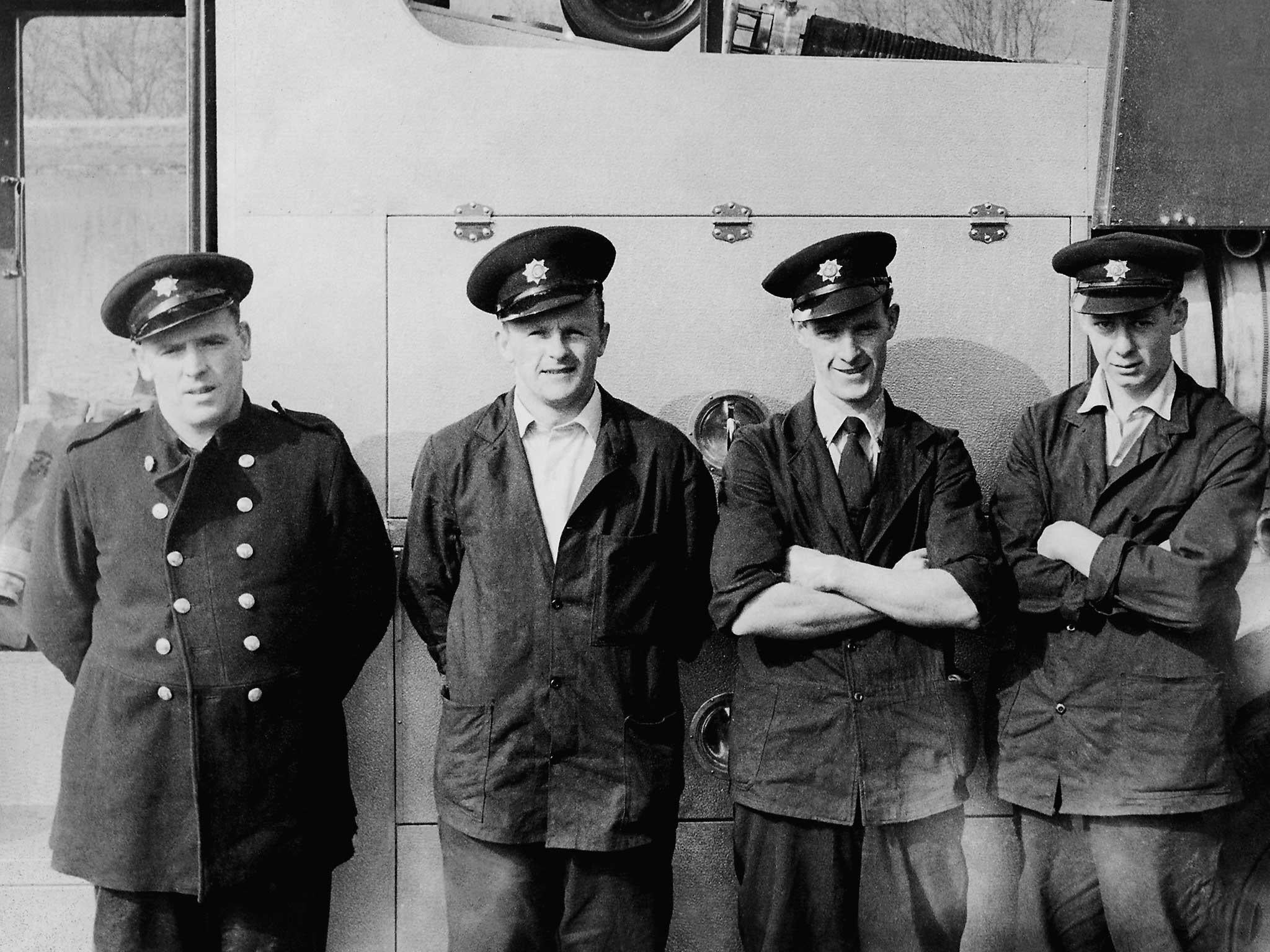 Former fireman Len Haggett (second right), who has spoken for the first time about the rescue operation after the Aberfan disaster which still haunts him to this day. He appears in a new documentary called Surviving Aberfan, which will air on BBC Four at 9pm on October 20