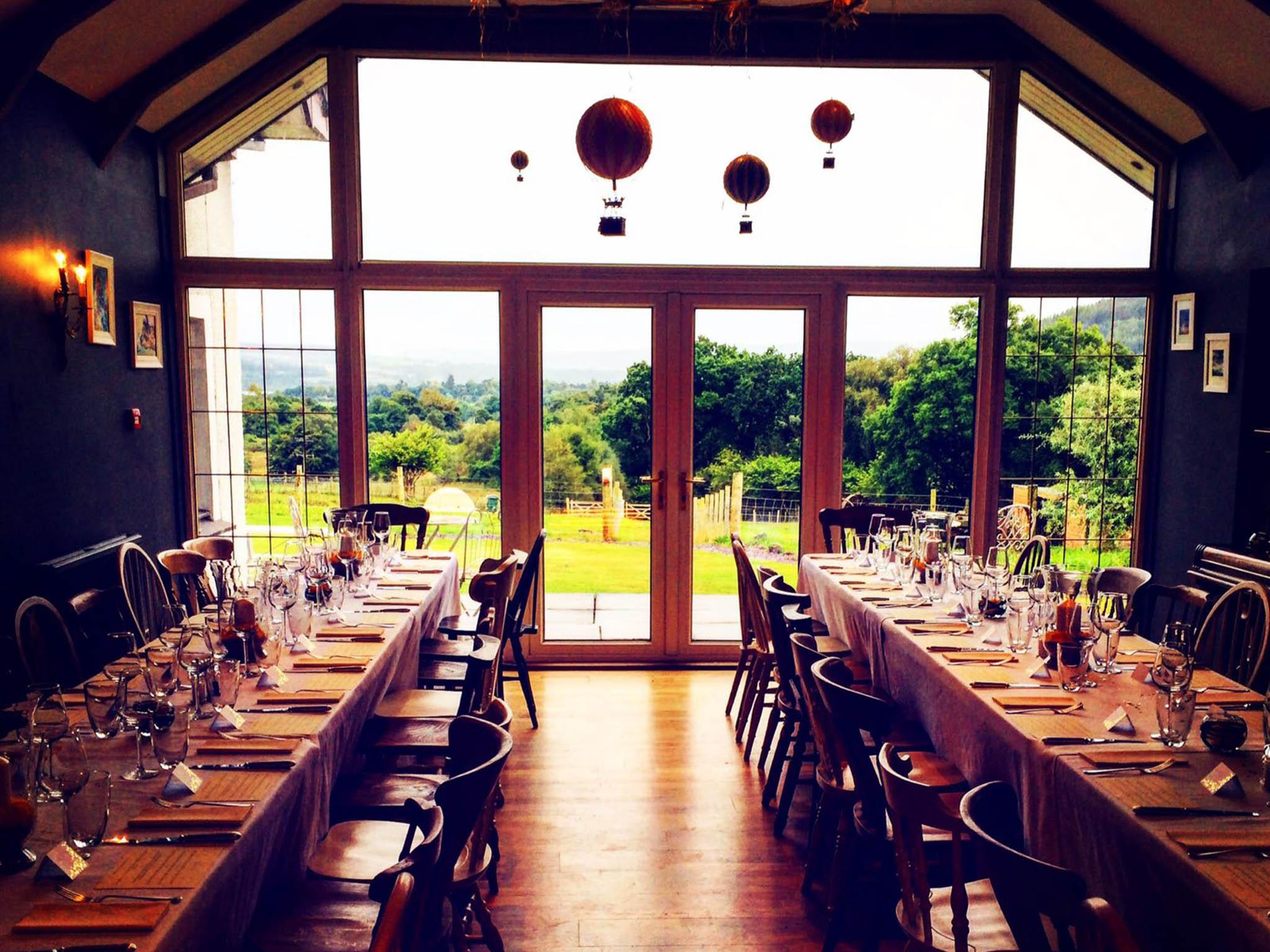 The view of Loch Lomond from the restaurant