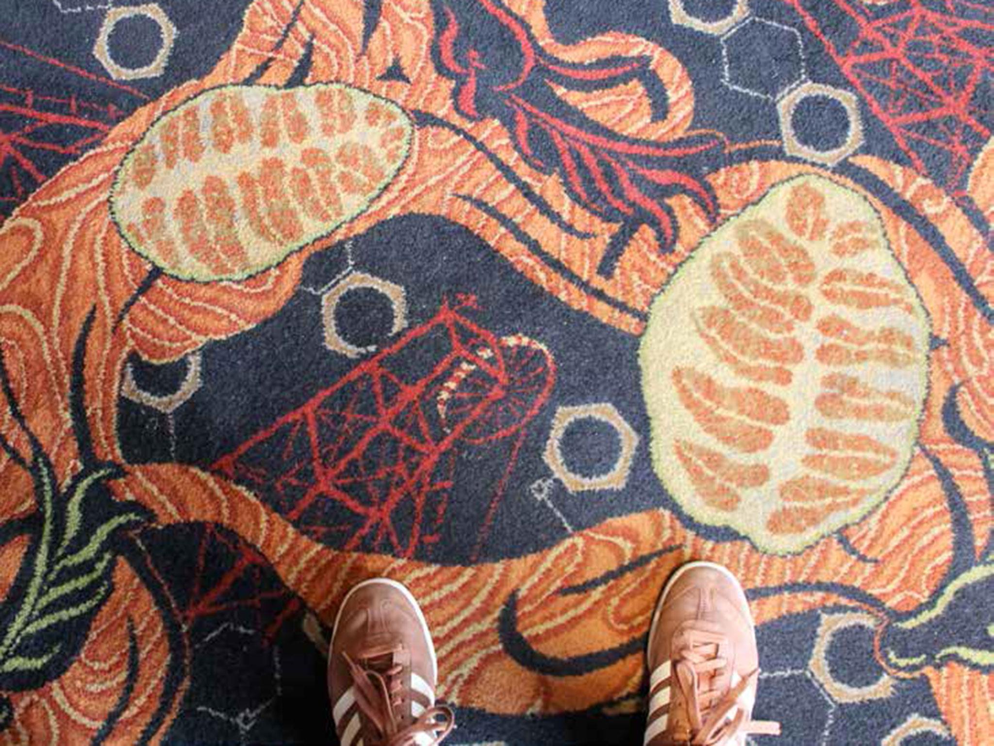 The carpet at The Queen's Hotel in Maltby