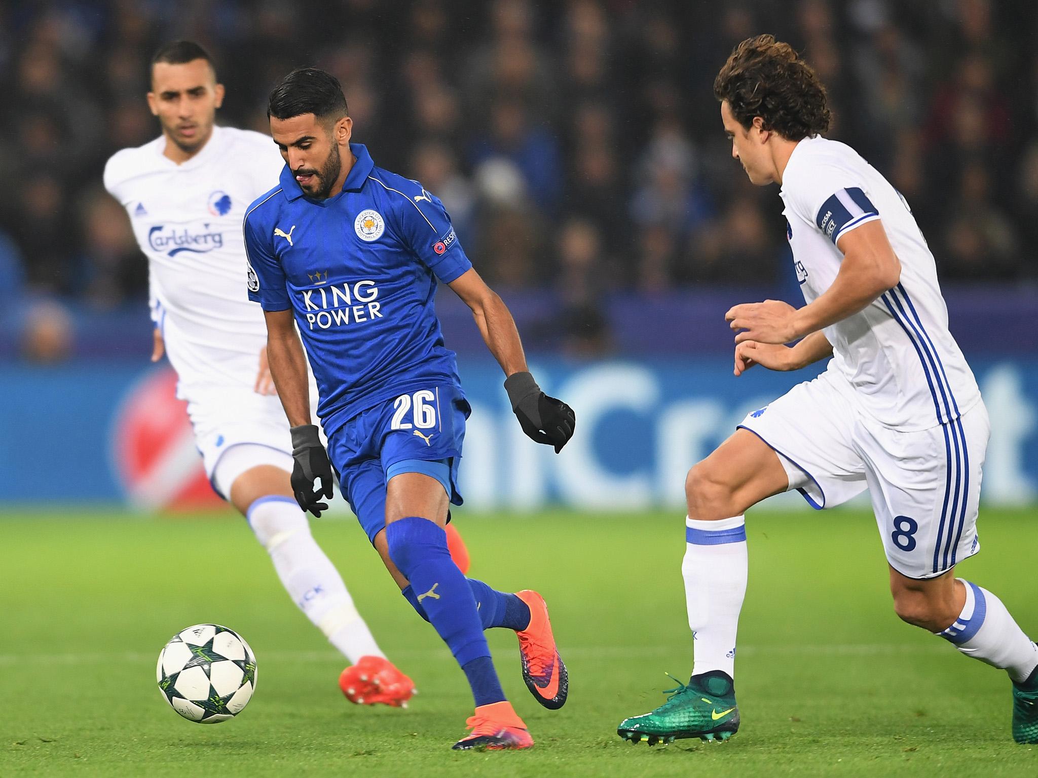 Mahrez scored his third Champions League goal in the win