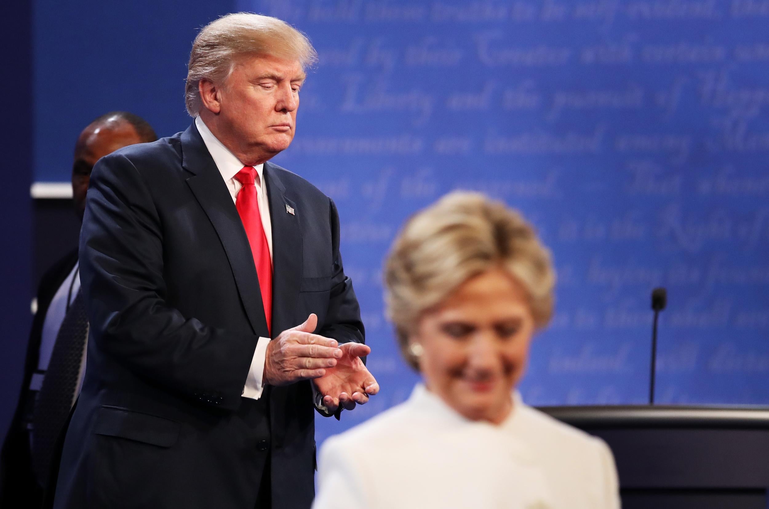 Ms Stoynoff said she felt ‘sick to her stomach’ after watching a presidential debate between Donald Trump and Hillary Clinton in 2016