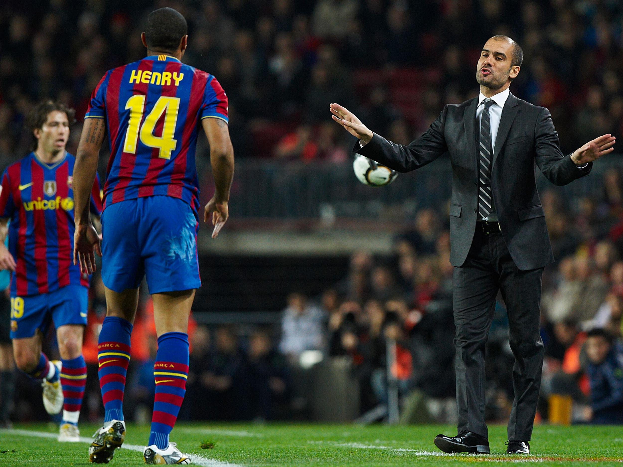 When Guardiola took the top job at the Nou Camp, he inherited one of the world’s best strikers in Henry but quickly moved him out wide to the left, where he often did the most damage for Arsenal. However he did it in favour of putting the central focus on Messi instead of the Frenchman, who he wanted to do extra running instead.