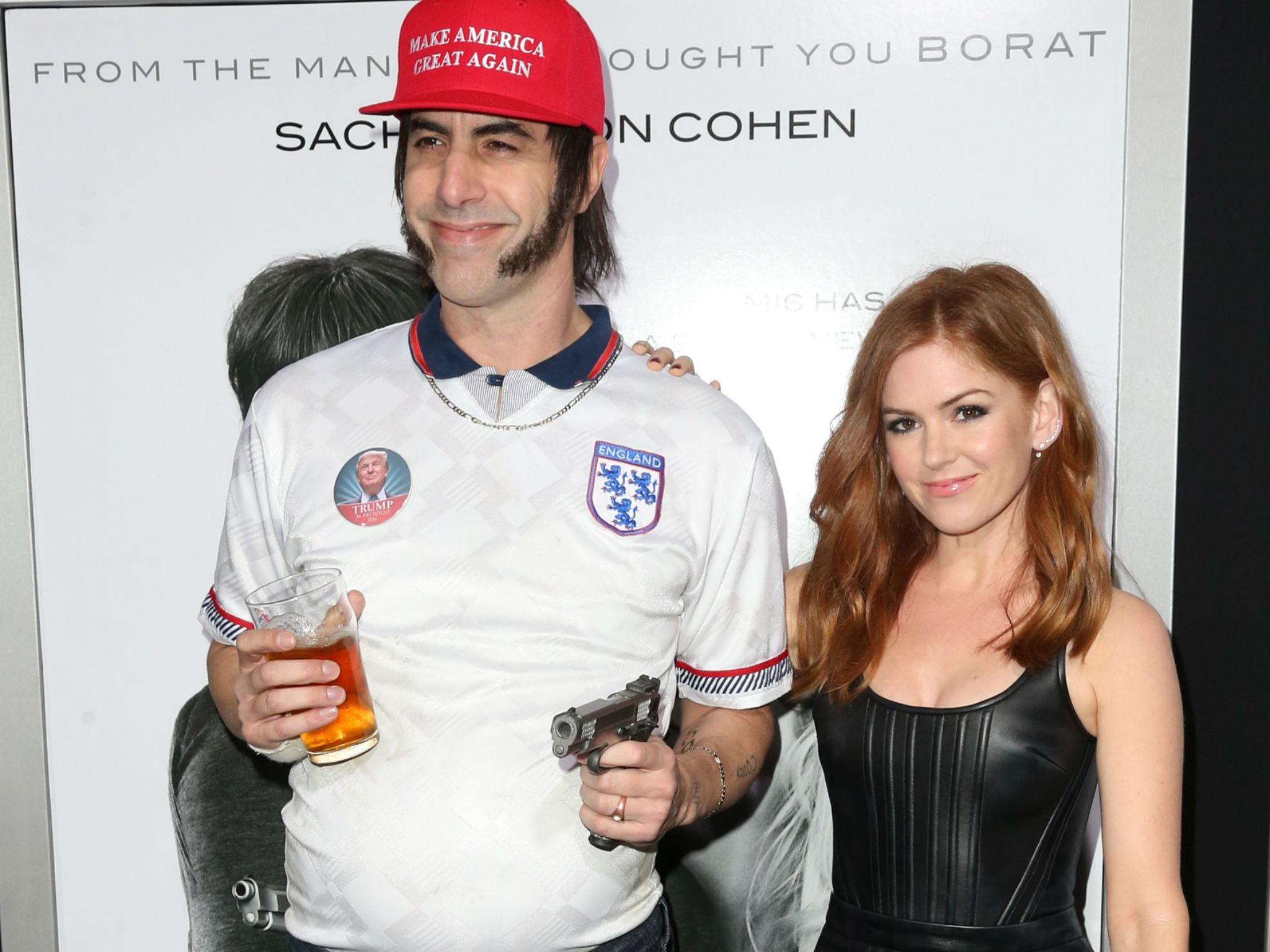 Sacha Baron Cohen and Isla Fisher