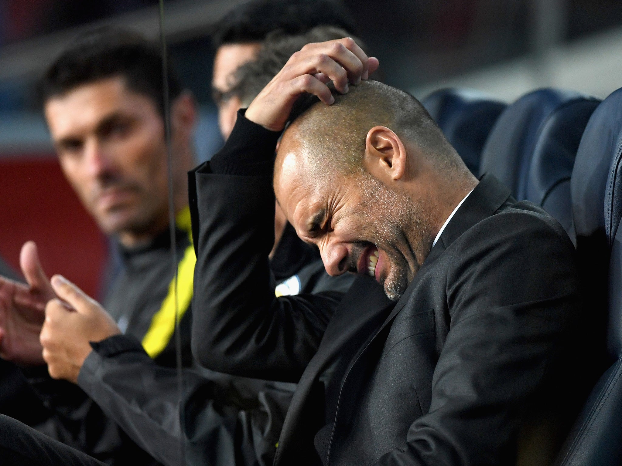 Guardiola suffered a chastening night at the Nou Camp on Wednesday