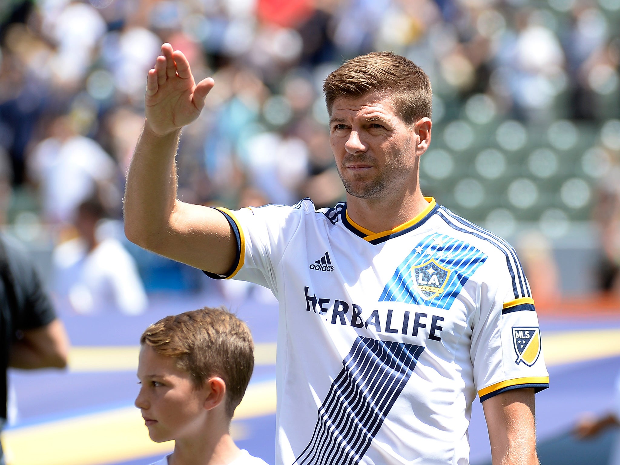 Gerrard swapped Anfield for the StubHub Center in 2015