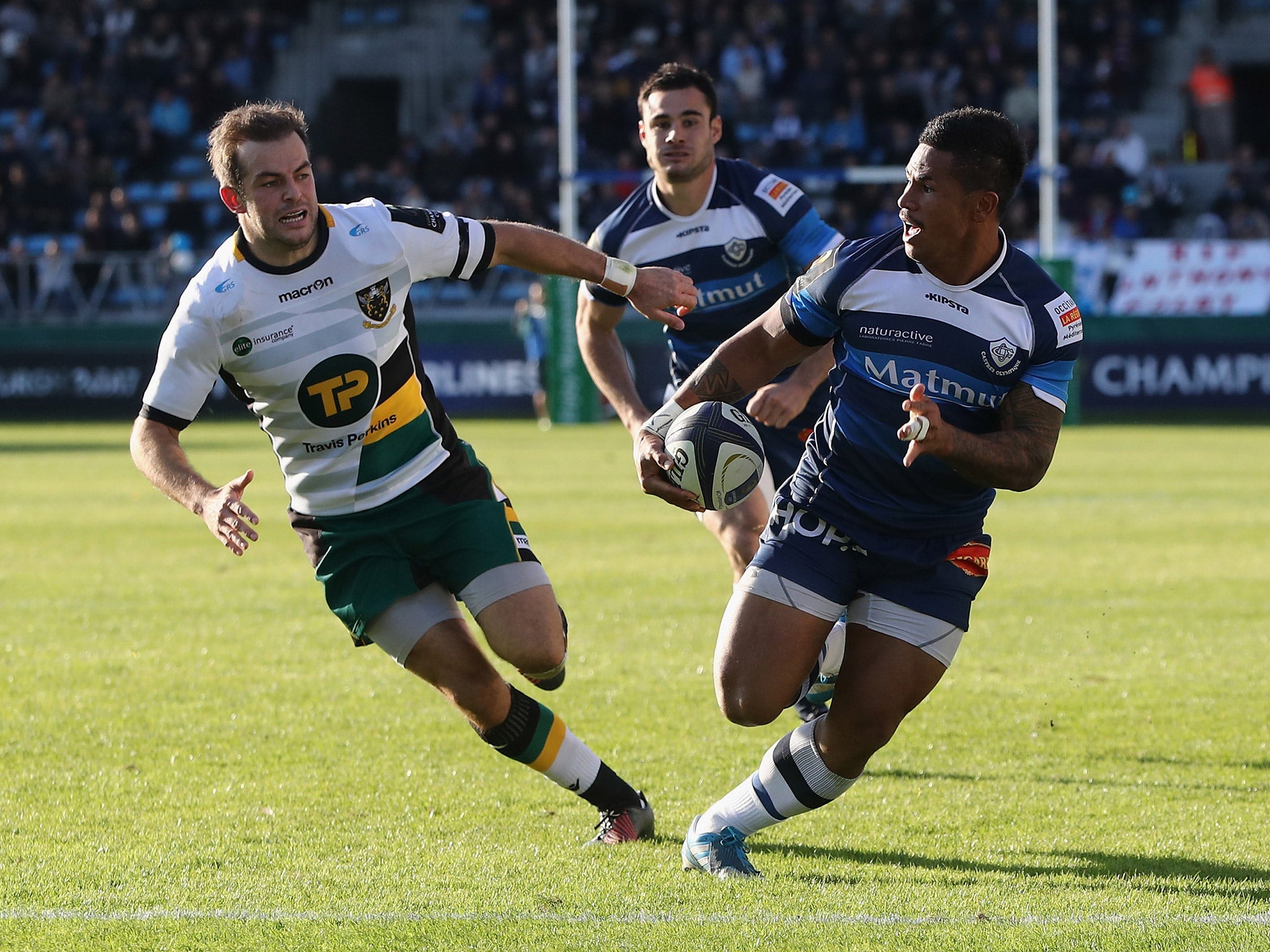 David Smith scored two tries as Castres ran riot over Northampton Saints