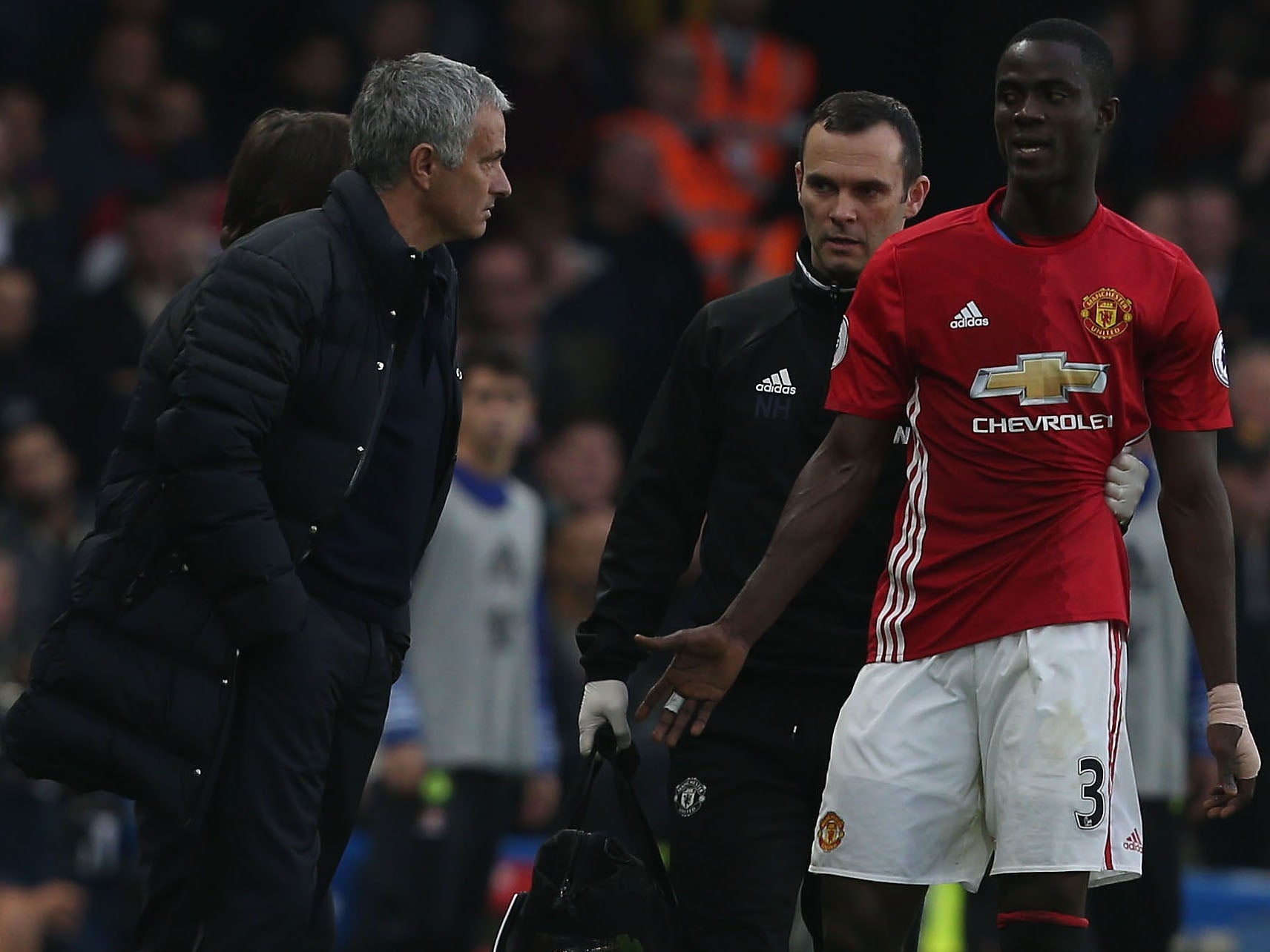 Bailly has been missing since the 4-0 defeat to Chelsea