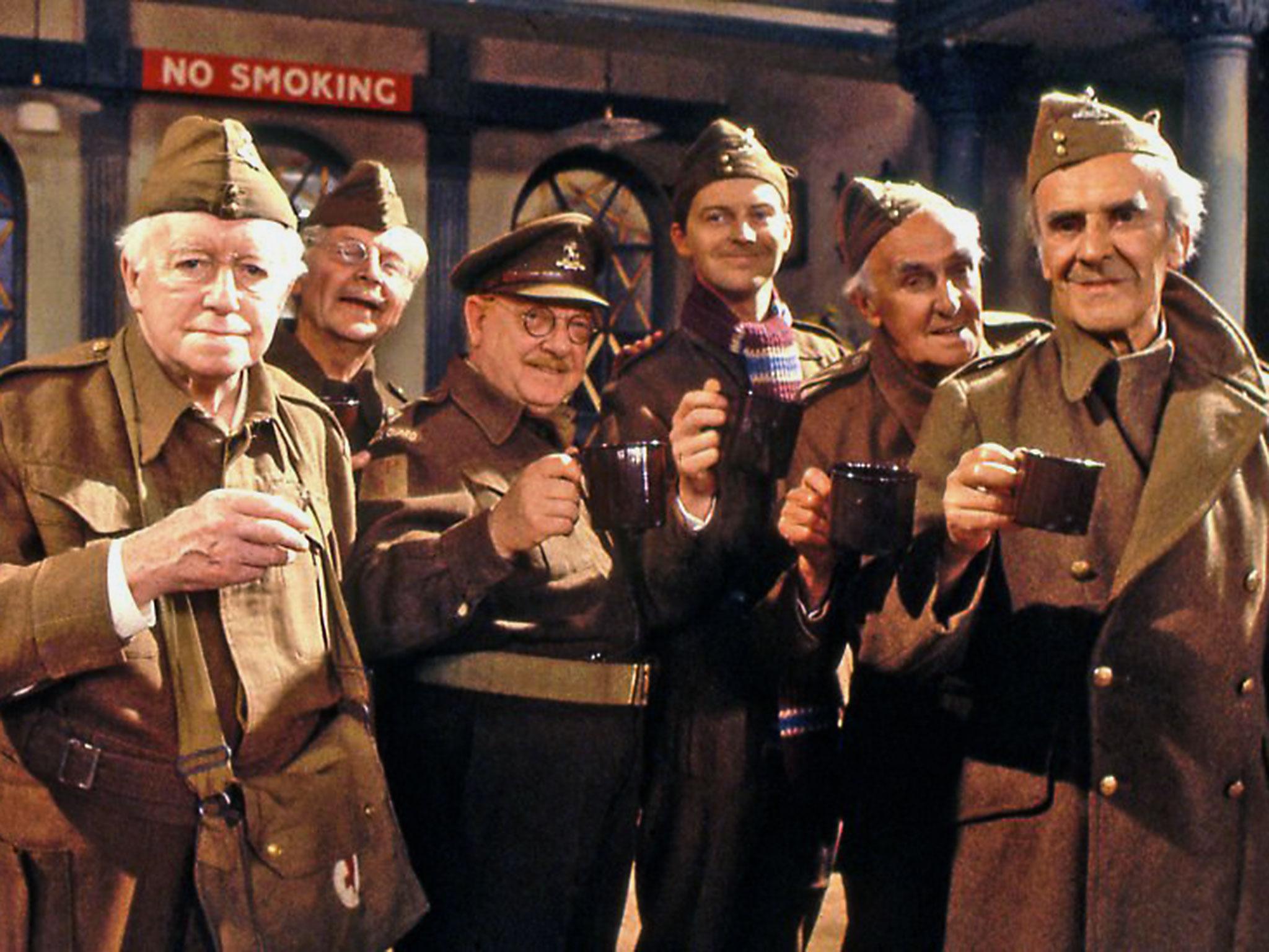 The cast of ‘Dad's Army’, Perry and Croft’s first and best-loved show