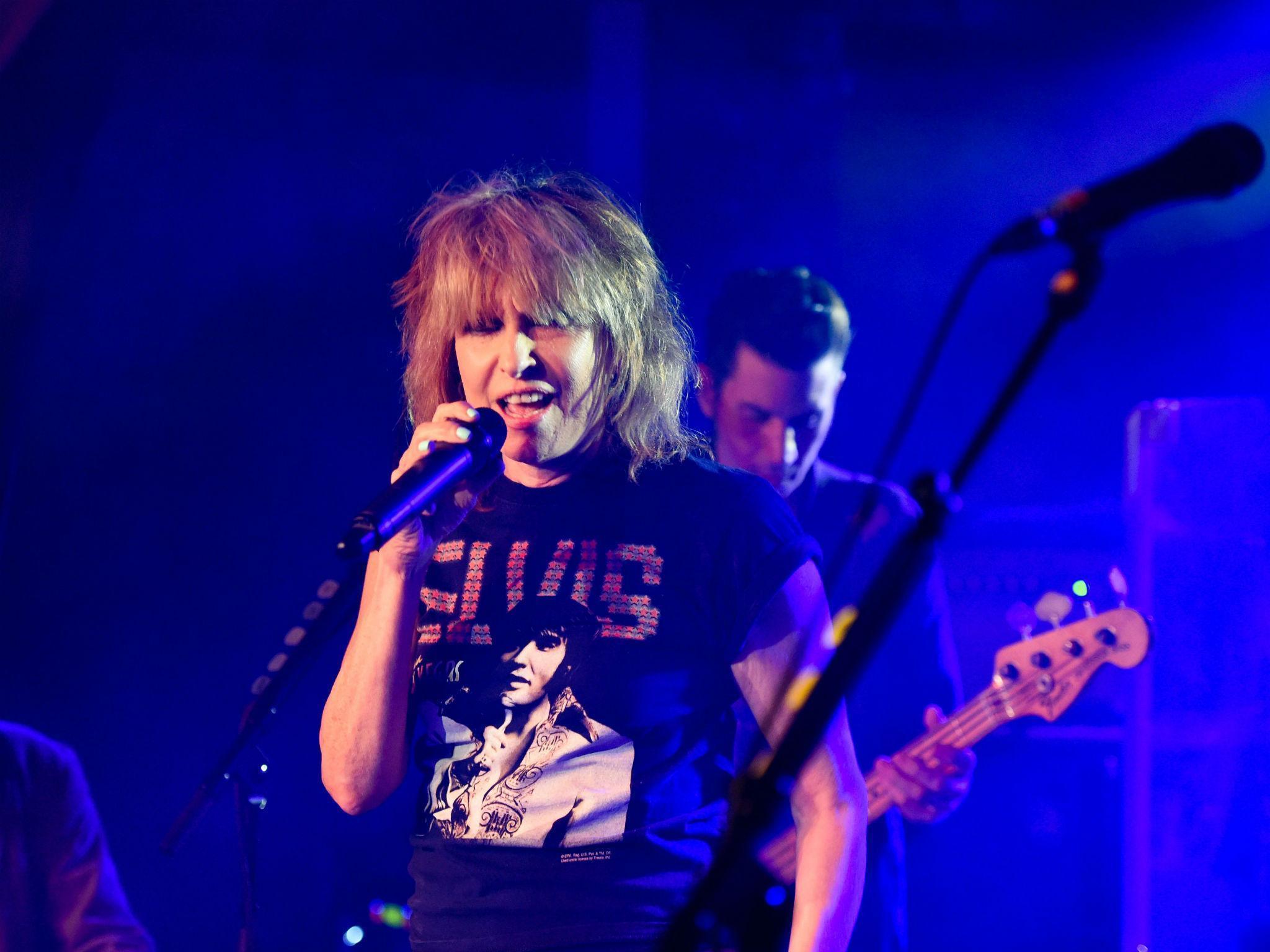 Chrissie Hynde of The Pretenders performs her new album ‘Alone’ along with old favourites at an intimate gig in London