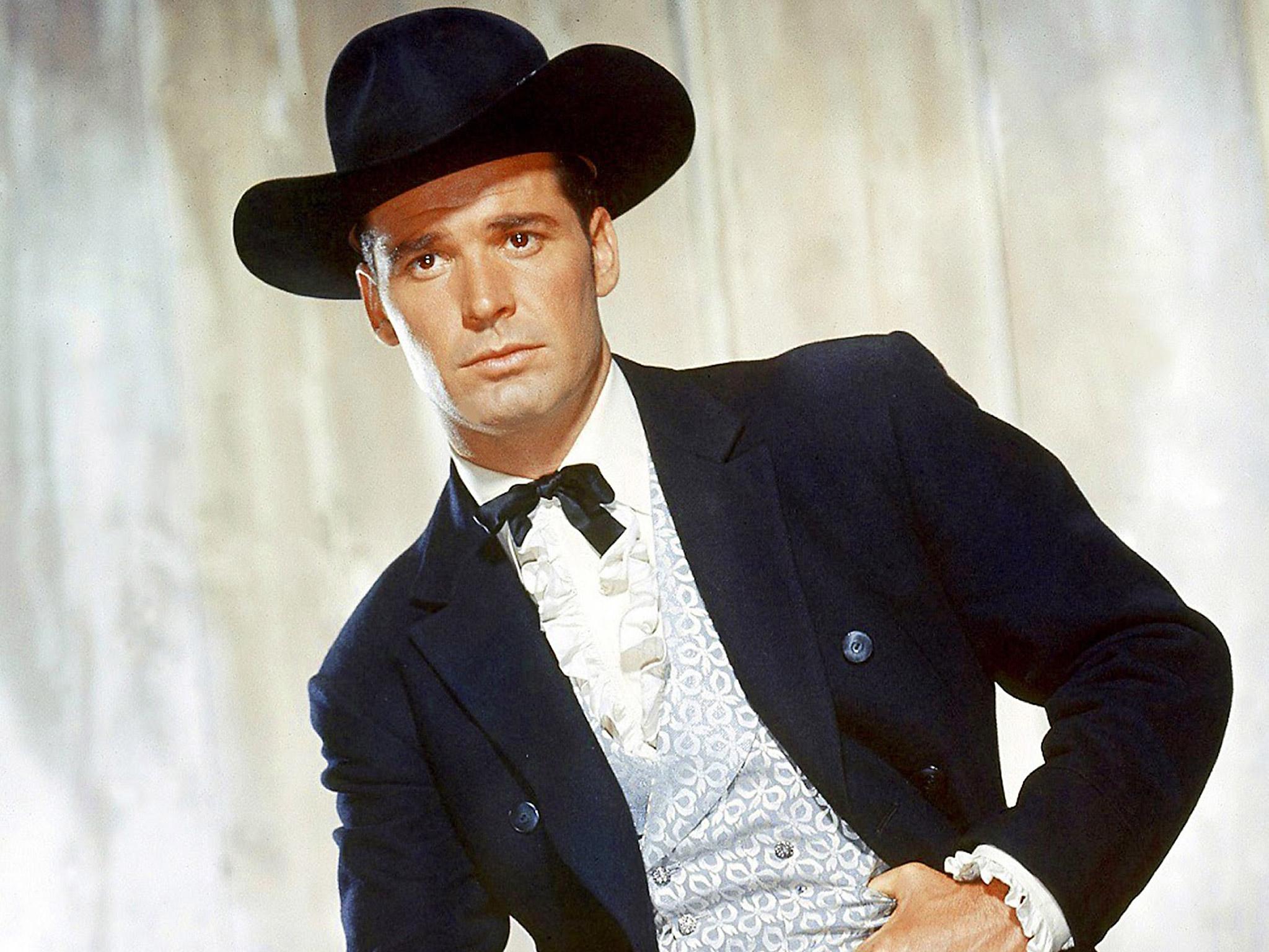 James Garner in 1957 as likeable rogue and cracker-barrel-philosophising cardsharp Bret Maverick