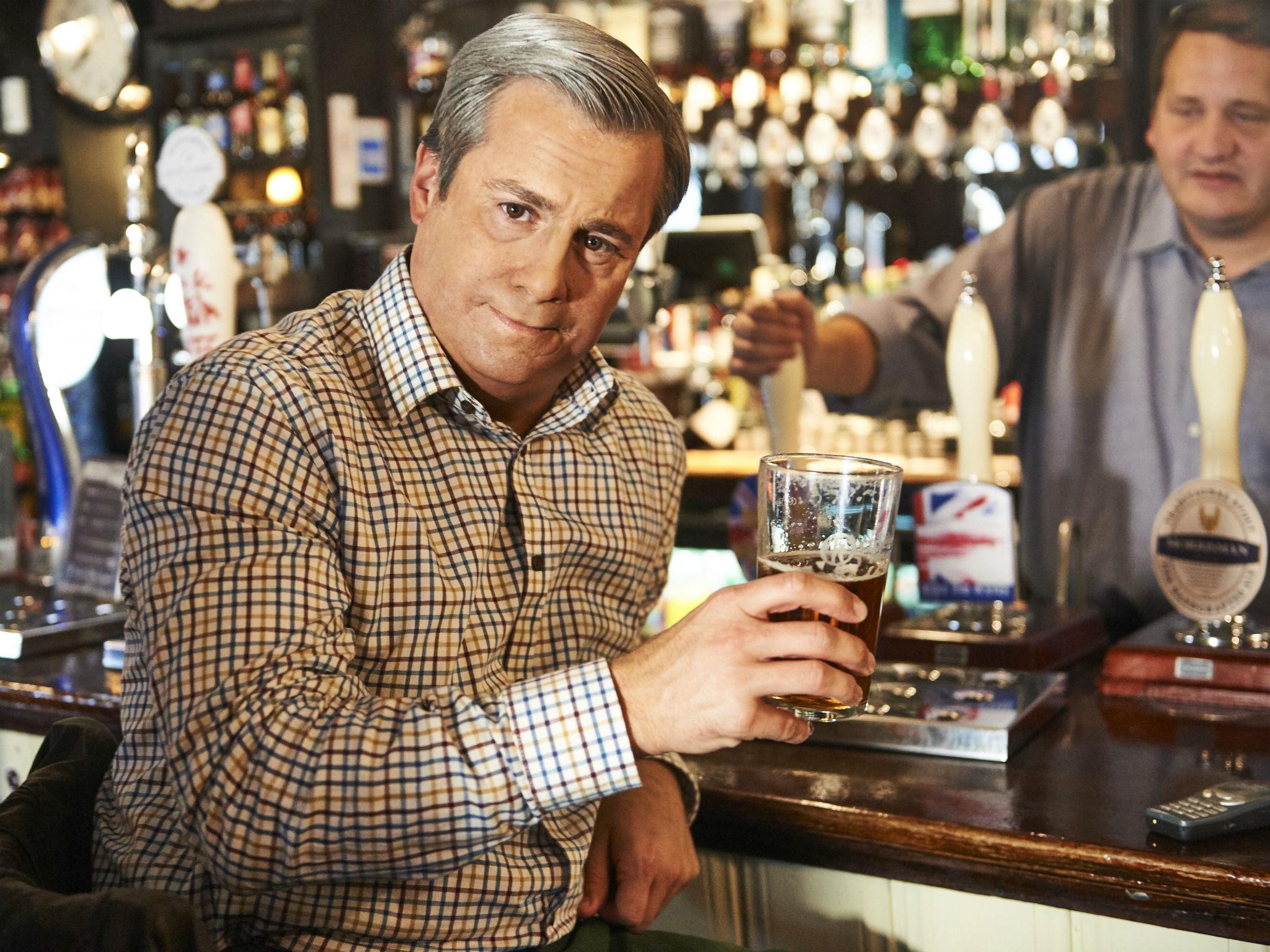 In the show, Farage, played by Kevin Bishop, becomes the pub bore after his post-referendum resignation