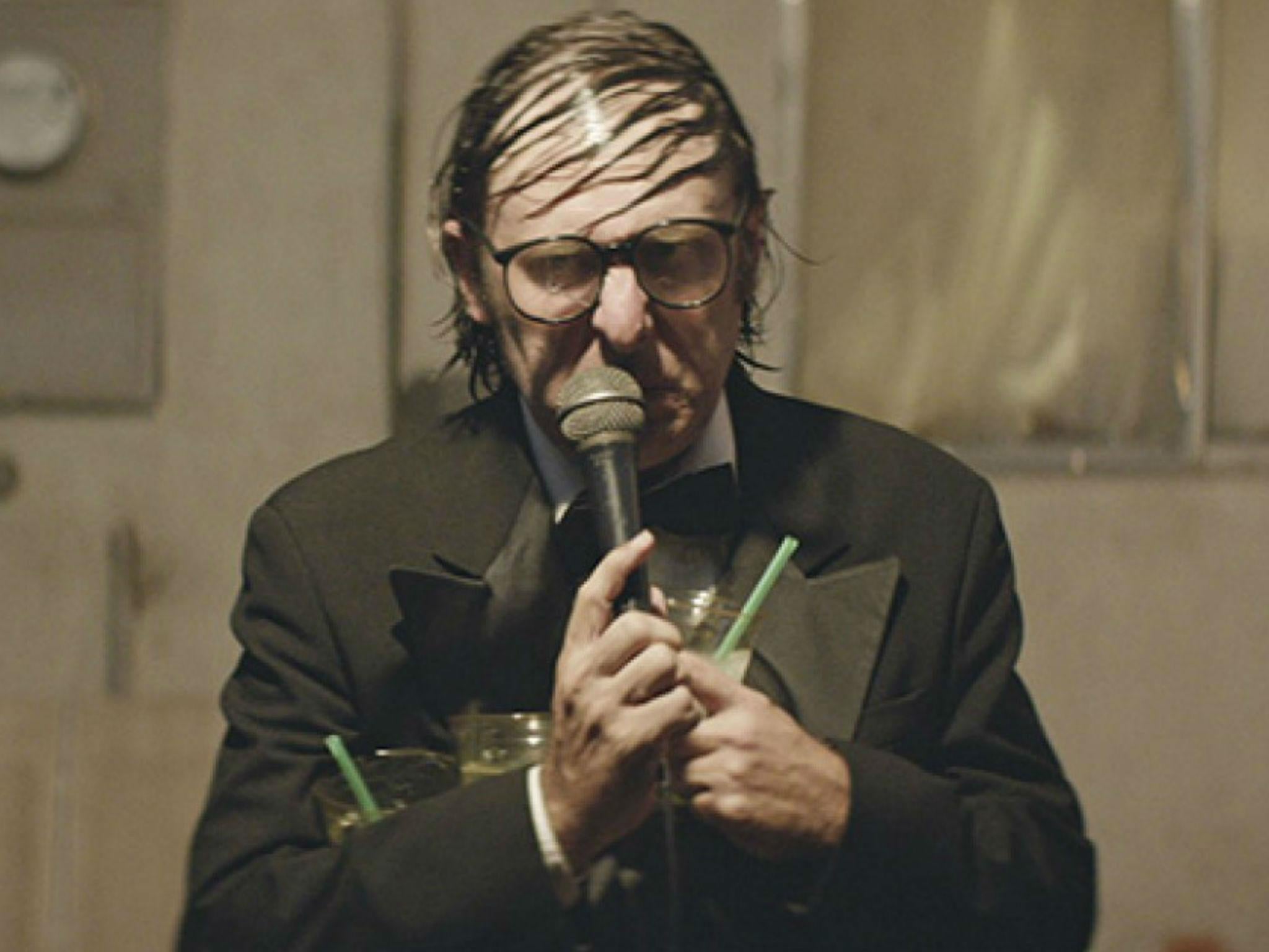 Gregg Turkington as Neil Hamburger in Entertainment - a bleak look at the comedy circuit