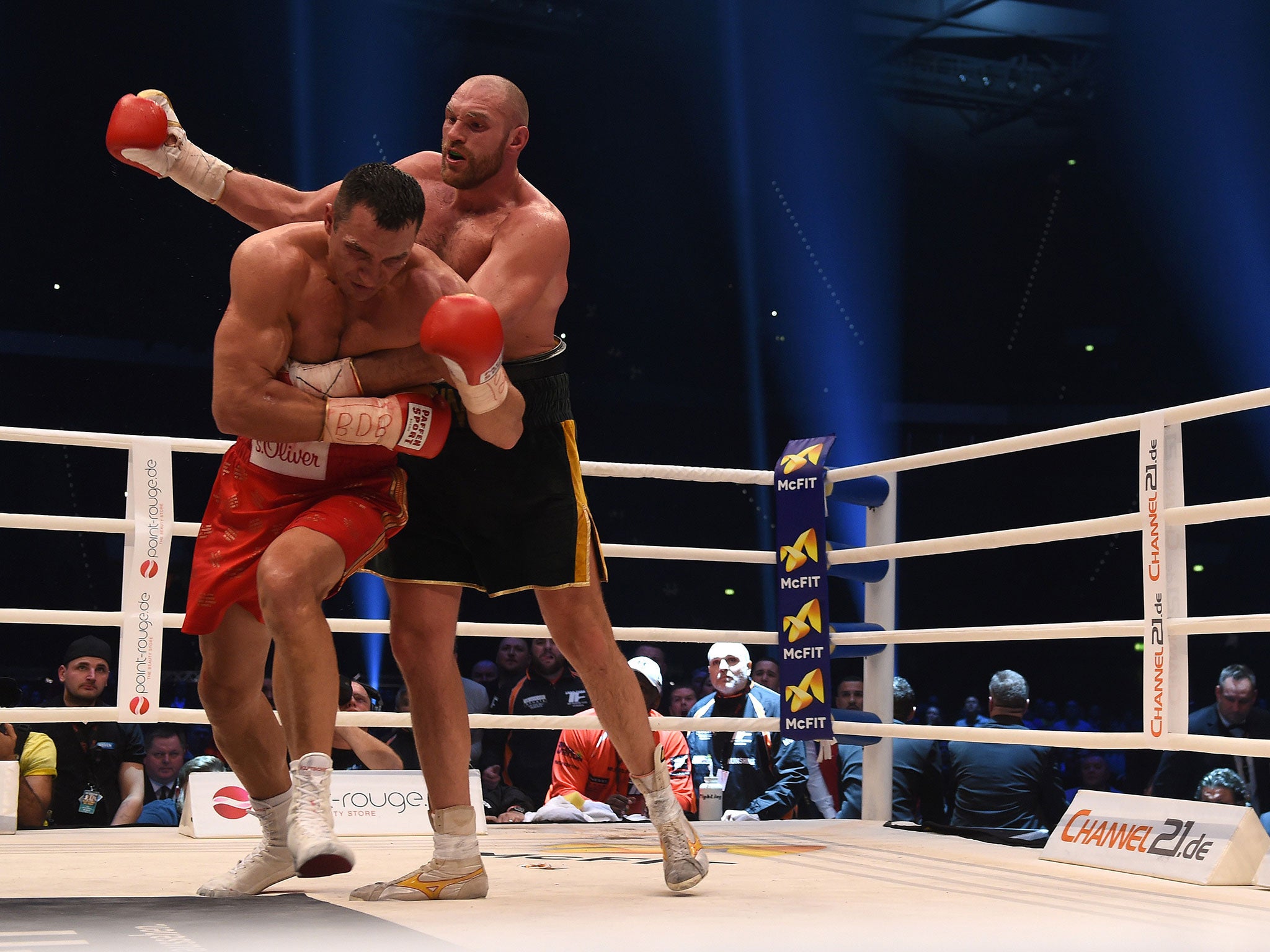 Klitschko in action against Fury last November