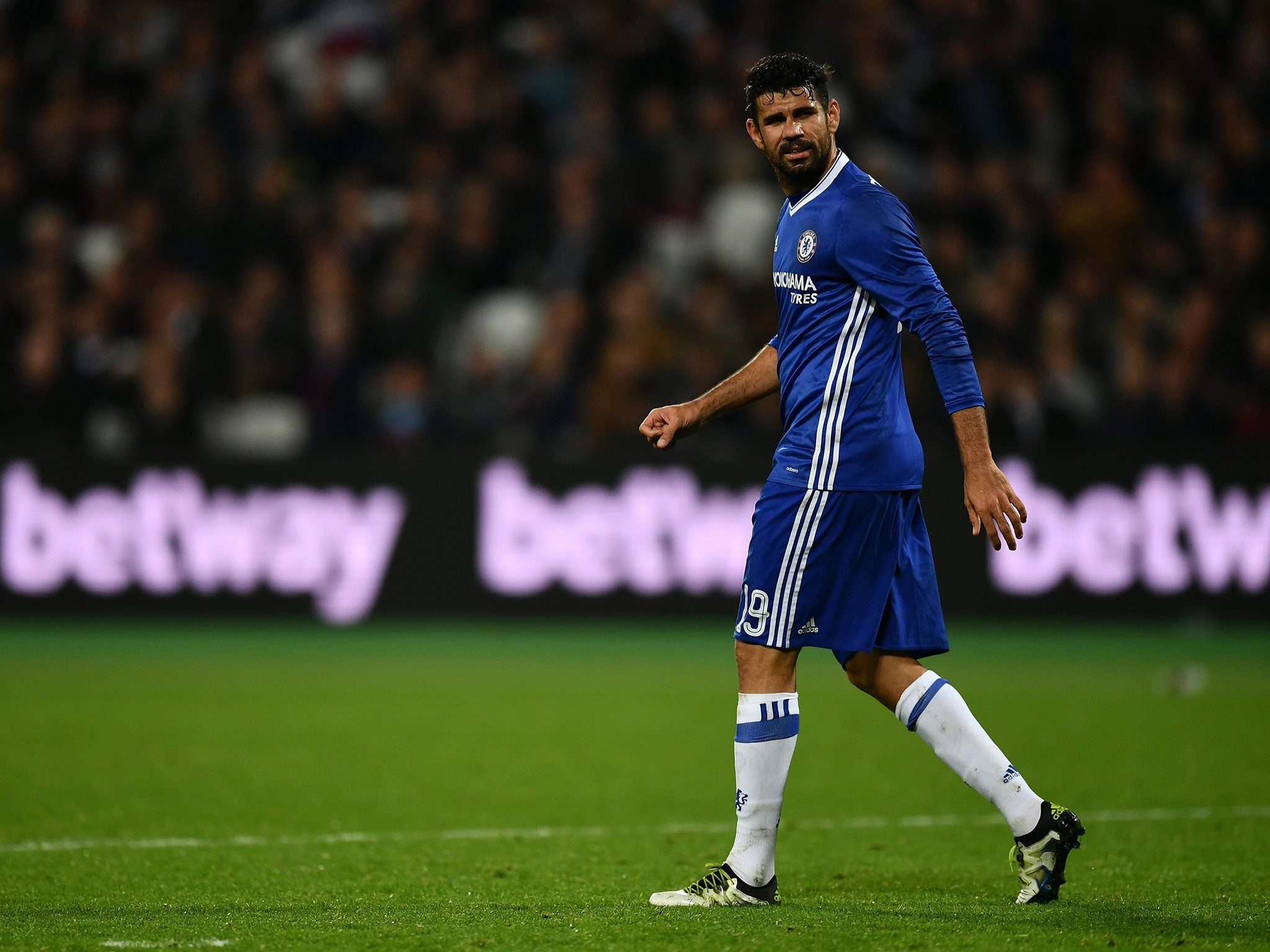 &#13;
Diego Costa couldn't help Chelsea tonight &#13;