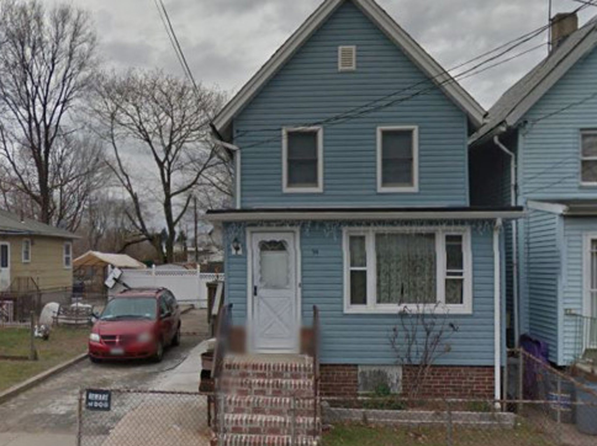 Ms Bradshaw's home where she was found in the basement with defensive wounds and bite marks