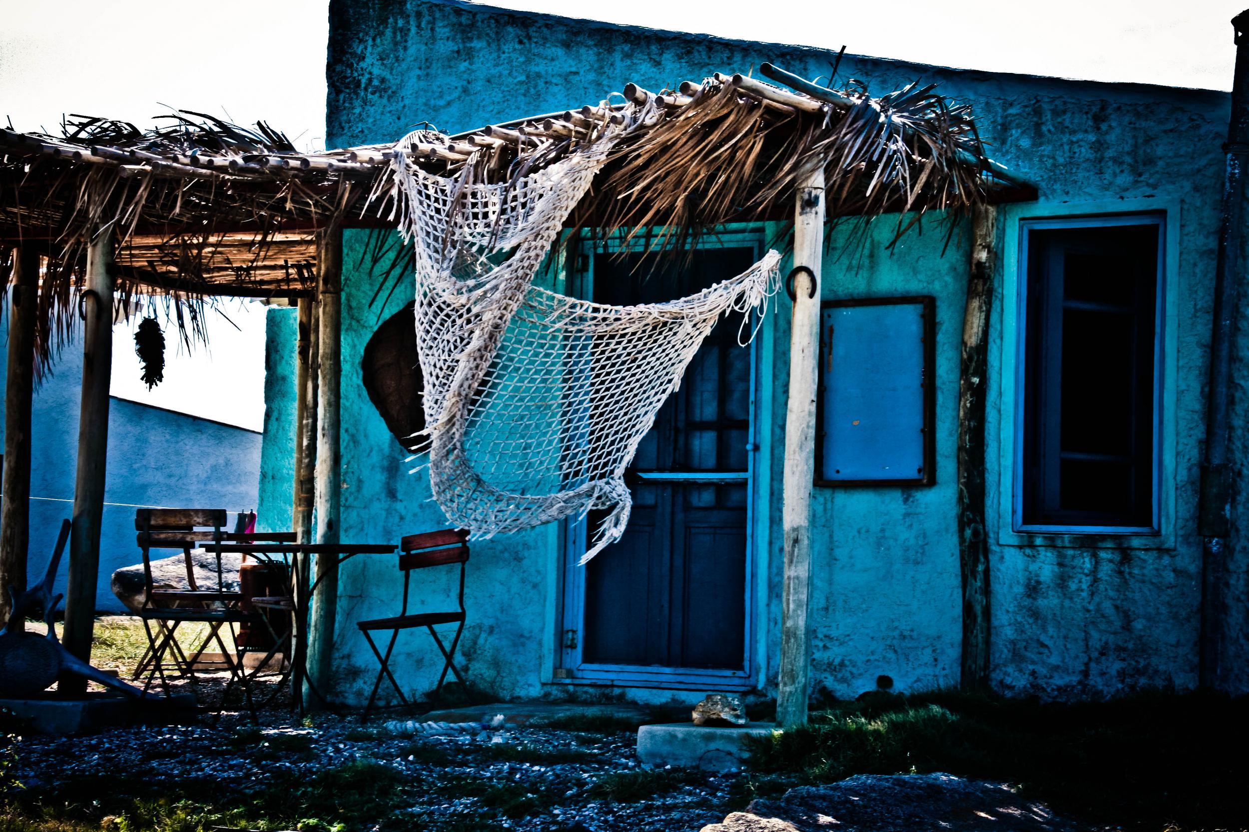 &#13;
One of Cabo Polonio’s many colourful houses &#13;