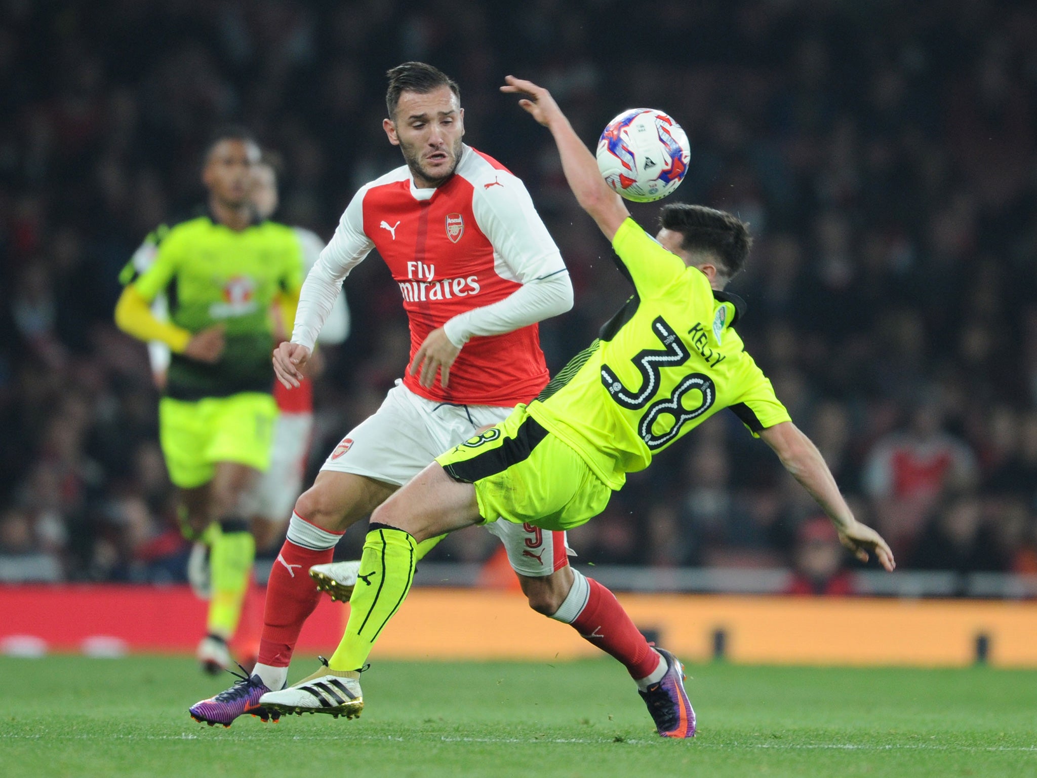 Perez in action against Reading in the EFL Cup